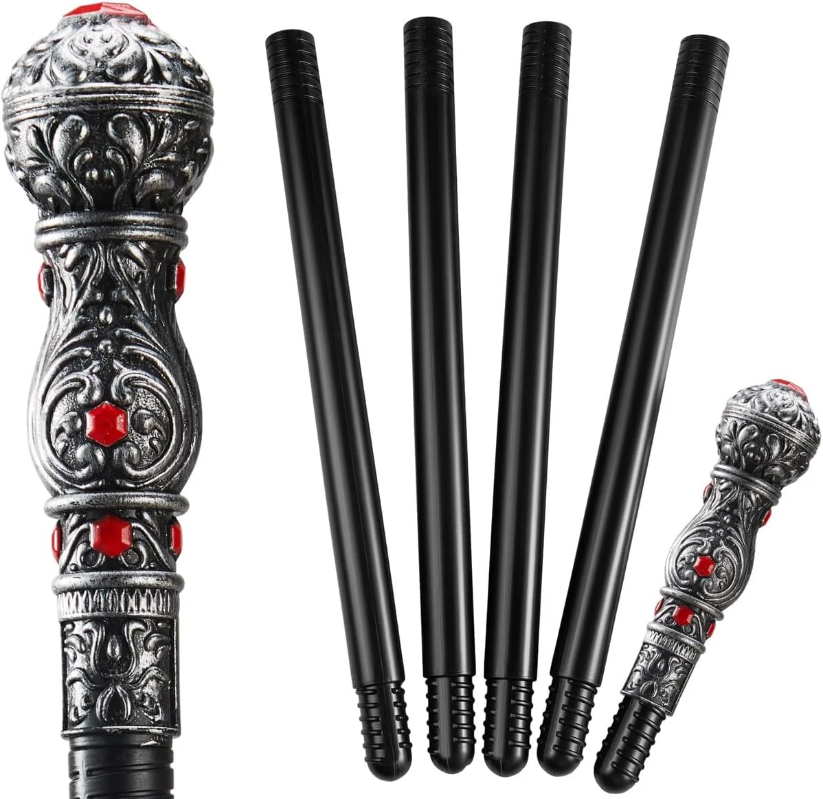 عصای نقره ای Spooktacular Creations برای بزرگسالان و کودکان - لوازم جانبی لباس خون آشام هالووین عصای نقره ای Spooktacular Creations برای بزرگسالان و کودکان - لوازم جانبی لباس خون آشام هالووین