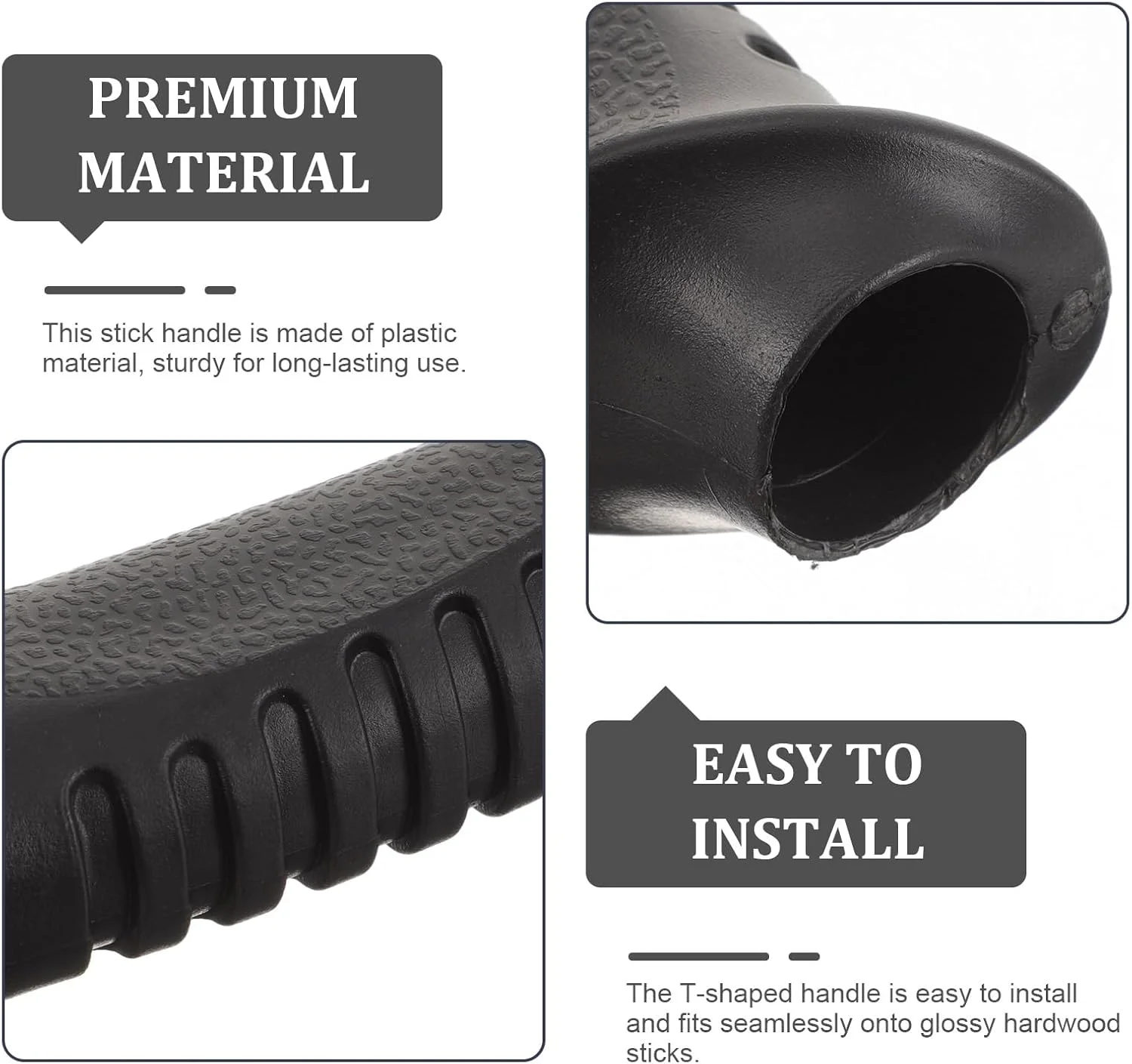 دستگیره مشکی عصا SOLUSTRE، لوازم جانبی عصای پیاده روی در فضای باز، دستگیره عصا برای مردان و زنان، دستگیره عصا، سر عصا پلاستیکی برای مردان دستگیره مشکی عصا SOLUSTRE، لوازم جانبی عصای پیاده روی در فضای باز، دستگیره عصا برای مردان و زنان، دستگیره عصا، سر عصا پلاستیکی برای مردان