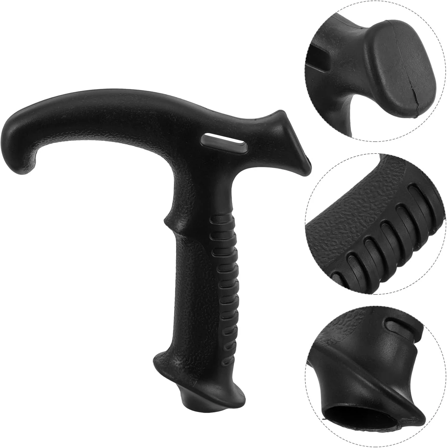 دستگیره مشکی عصا SOLUSTRE، لوازم جانبی عصای پیاده روی در فضای باز، دستگیره عصا برای مردان و زنان، دستگیره عصا، سر عصا پلاستیکی برای مردان دستگیره مشکی عصا SOLUSTRE، لوازم جانبی عصای پیاده روی در فضای باز، دستگیره عصا برای مردان و زنان، دستگیره عصا، سر عصا پلاستیکی برای مردان