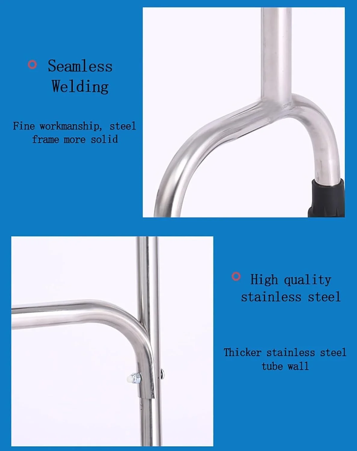 عصای چهارپایه سوبتا، عصای پیاده روی تتراپود قابل تنظیم با پایه پهن چهار پا، عصای استیل ضد زنگ سبک و پایدار، کمک حرکتی ایستاده عصای چهارپایه سوبتا، عصای پیاده روی تتراپود قابل تنظیم با پایه پهن چهار پا، عصای استیل ضد زنگ سبک و پایدار، کمک حرکتی ایستاده