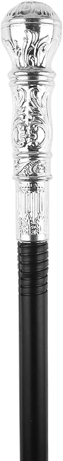 عصای پیادهروی نقرهای اسکلتین - عصای تزیینی شیک برای لباسهای مبدل، مناسب برای بزرگسالان و کودکان عصای پیادهروی نقرهای اسکلتین - عصای تزیینی شیک برای لباسهای مبدل، مناسب برای بزرگسالان و کودکان