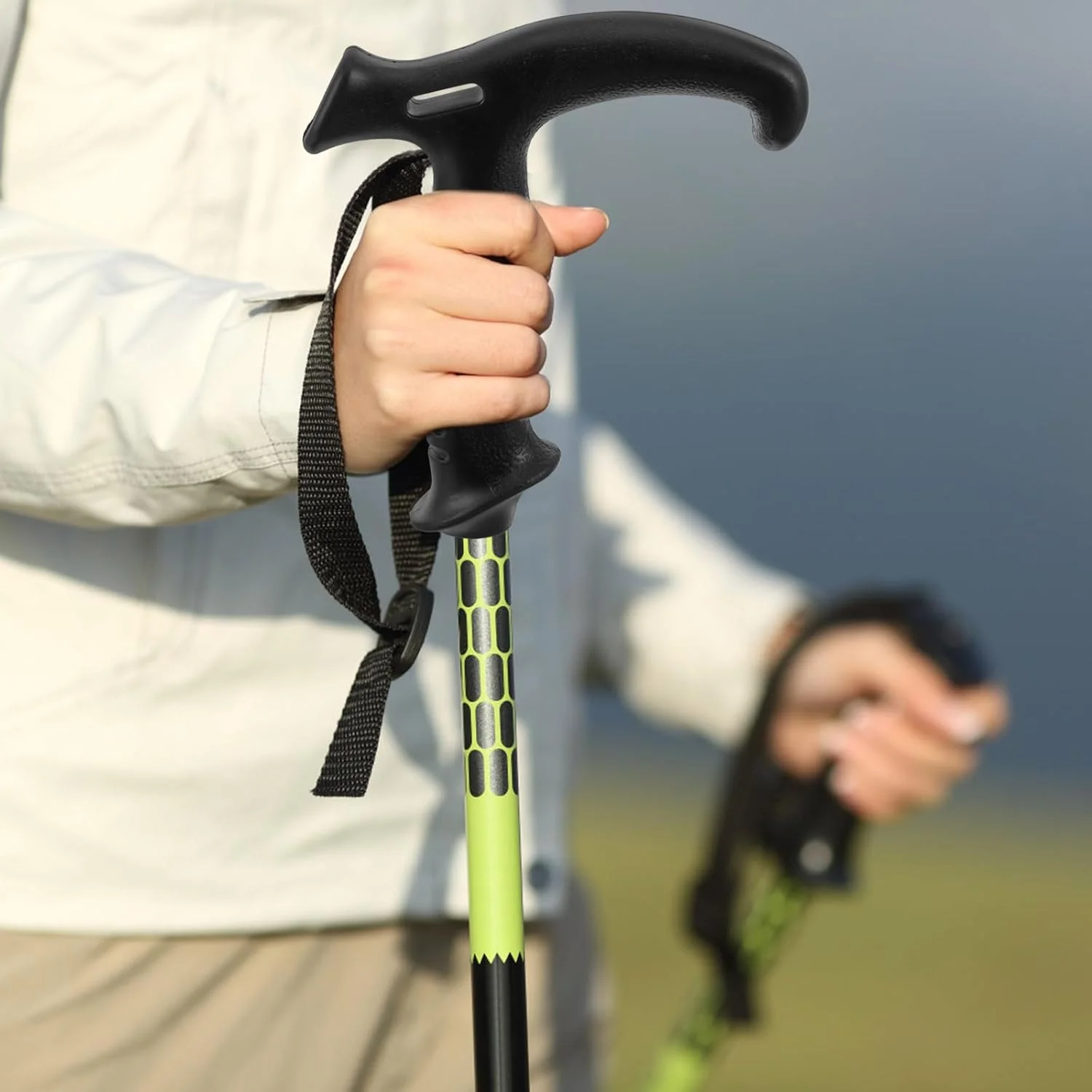 دستگیره مشکی عصا SOLUSTRE، لوازم جانبی عصای پیاده روی در فضای باز، دستگیره عصا برای مردان و زنان، دستگیره عصا، سر عصا پلاستیکی برای مردان دستگیره مشکی عصا SOLUSTRE، لوازم جانبی عصای پیاده روی در فضای باز، دستگیره عصا برای مردان و زنان، دستگیره عصا، سر عصا پلاستیکی برای مردان