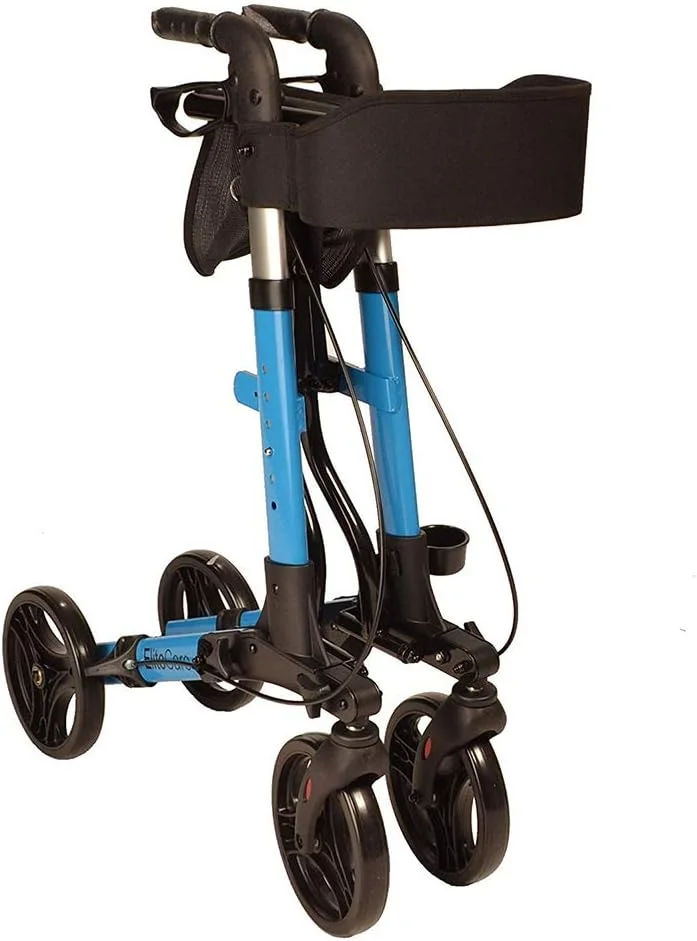 واکر قابل تنظیم SHKY - واکر تاشو سبک و جمع و جور با صندلی - برای سالمندان و معلولان (آبی) واکر قابل تنظیم SHKY - واکر تاشو سبک و جمع و جور با صندلی - برای سالمندان و معلولان (آبی)