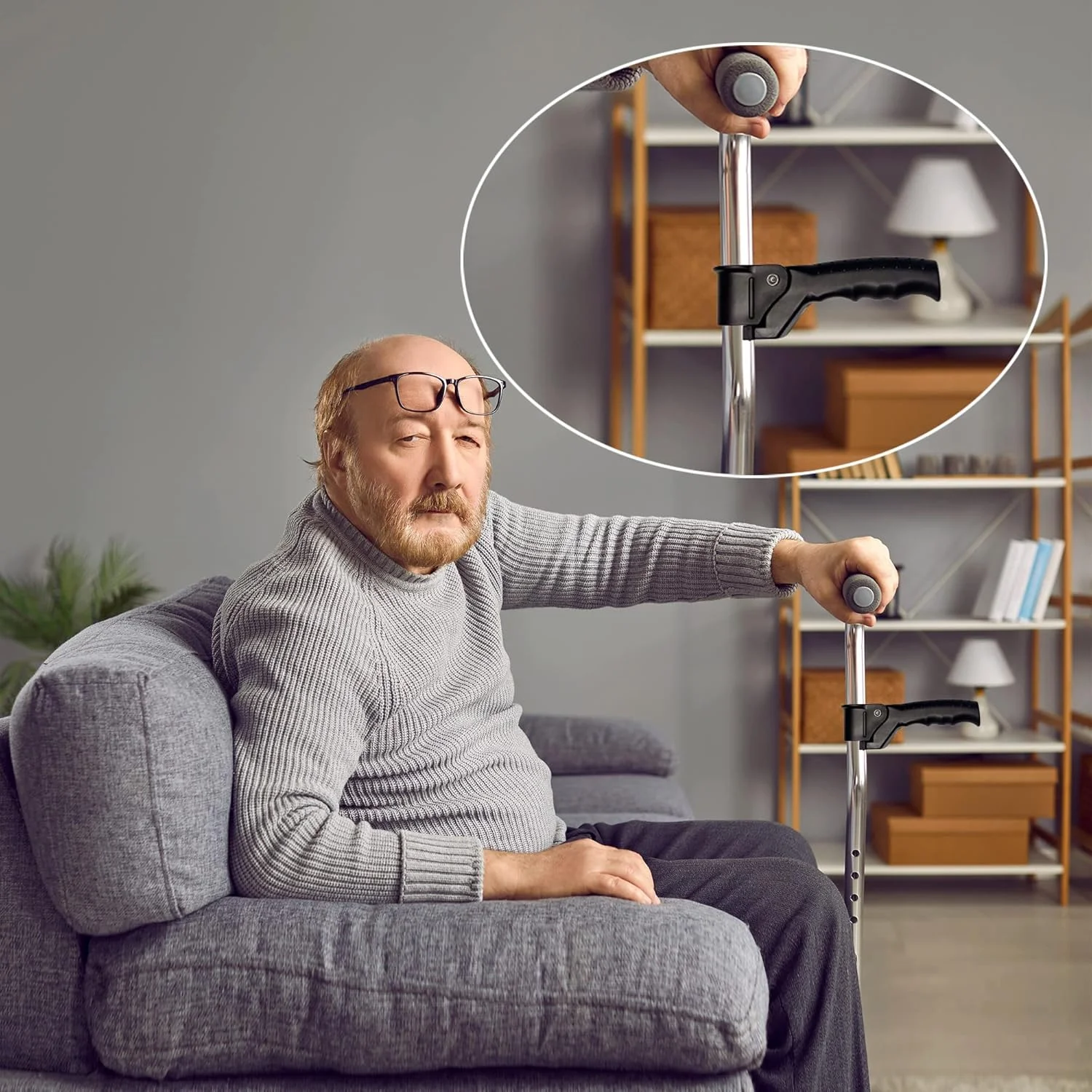 دسته عصای SADIKALO برای کمک به ایستادن سالمندان، وسایل کمکی ایستاده، لوازم جانبی عصا، وسایل کمک حرکتی و تجهیزات، پشتیبانی از تعادل، چوب دستی برای بلند شدن مردان، زنان و افراد مسن دسته عصای SADIKALO برای کمک به ایستادن سالمندان، وسایل کمکی ایستاده، لوازم جانبی عصا، وسایل کمک حرکتی و تجهیزات، پشتیبانی از تعادل، چوب دستی برای بلند شدن مردان، زنان و افراد مسن