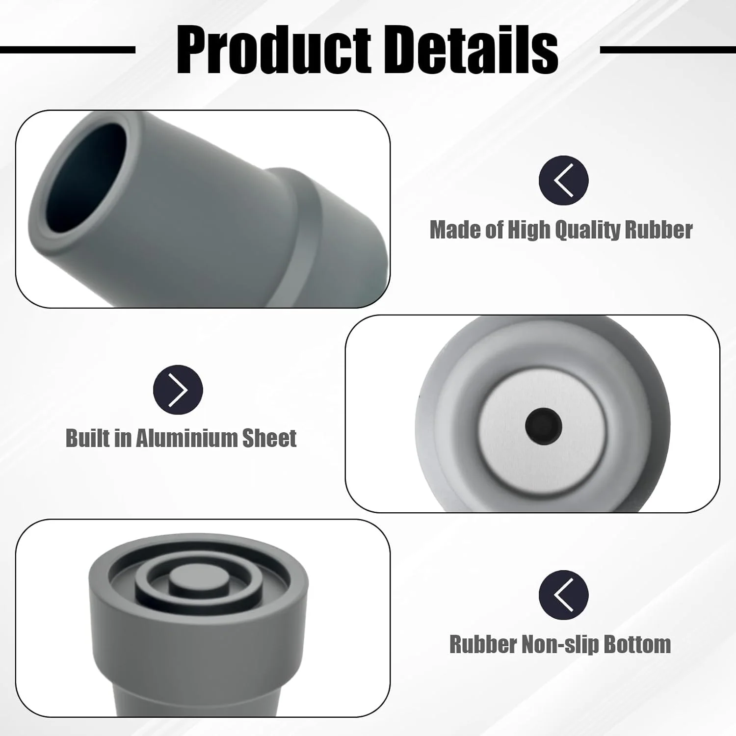 6 عدد پد لاستیکی باتوم کوهنوردی، نوک باتوم، سرپوش لاستیکی چوب دستی، محافظ عصا برای باتوم های پیاده روی، جایگزین عصا، مناسب برای اکثر آسفالت، سنگ، برف 6 عدد پد لاستیکی باتوم کوهنوردی، نوک باتوم، سرپوش لاستیکی چوب دستی، محافظ عصا برای باتوم های پیاده روی، جایگزین عصا، مناسب برای اکثر آسفالت، سنگ، برف