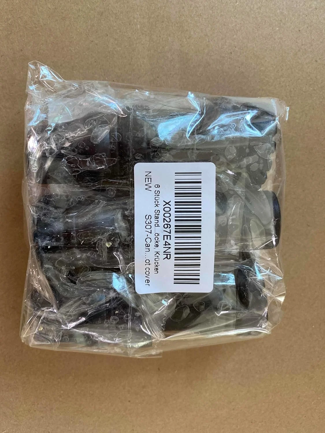 بسته 6 عددی پایه عصای تاشو استاندارد، عصا و زیر بغل تاشو، لوازم جانبی ایمنی قوی، ضربه گیر لاستیکی، ضد لغزش، برای عصا، عصای کوهنوردی، زیر بغل