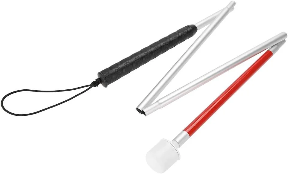 عصای نابینایان Ruaizel، 110 سانتی متر، عصای پیاده روی با نوار بازتابنده برای افراد نابینا و کم بینا عصای نابینایان Ruaizel، 110 سانتی متر، عصای پیاده روی با نوار بازتابنده برای افراد نابینا و کم بینا