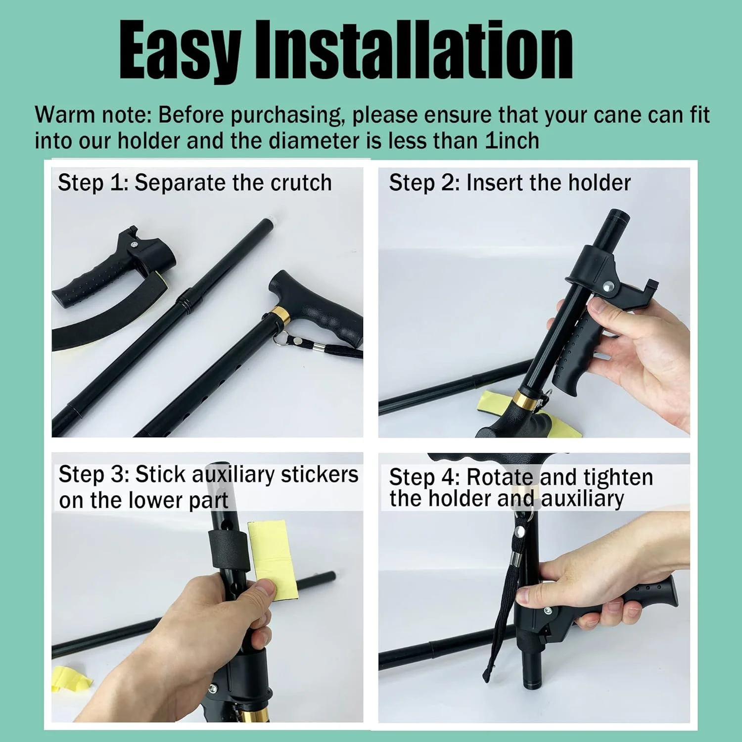 دسته عصای SADIKALO برای کمک به ایستادن سالمندان، وسایل کمکی ایستاده، لوازم جانبی عصا، وسایل کمک حرکتی و تجهیزات، پشتیبانی از تعادل، چوب دستی برای بلند شدن مردان، زنان و افراد مسن دسته عصای SADIKALO برای کمک به ایستادن سالمندان، وسایل کمکی ایستاده، لوازم جانبی عصا، وسایل کمک حرکتی و تجهیزات، پشتیبانی از تعادل، چوب دستی برای بلند شدن مردان، زنان و افراد مسن