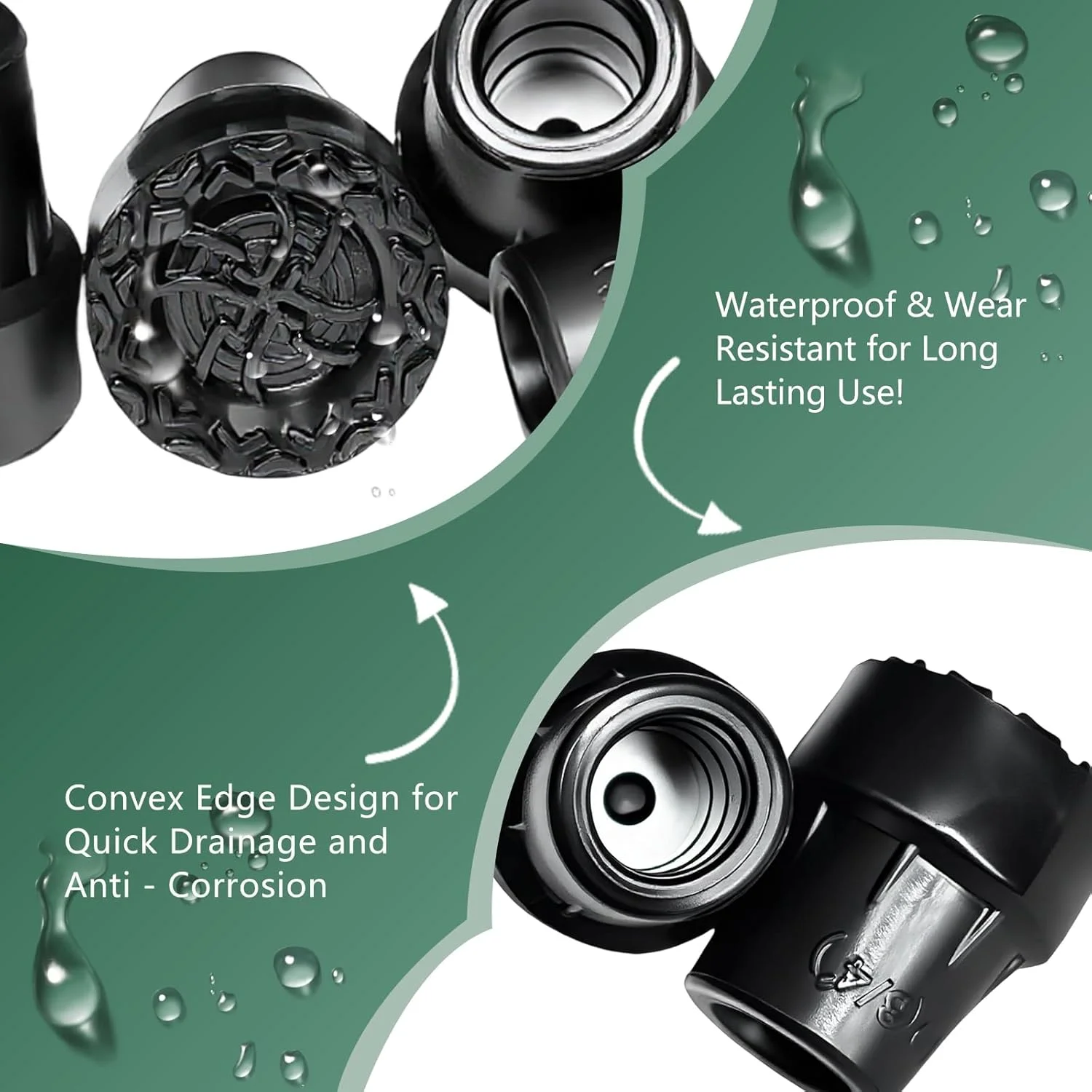 4 عدد سر عصای لاستیکی سنگین برای عصاهای پیاده روی، قطر داخلی 19 میلی متر، نوک عصای جایگزین ضد لغزش، انتهای لاستیکی عصای پیاده روی مشکی برای عصاها و زیر بغل های استاندارد، لوازم جانبی بادوام عصا 4 عدد سر عصای لاستیکی سنگین برای عصاهای پیاده روی، قطر داخلی 19 میلی متر، نوک عصای جایگزین ضد لغزش، انتهای لاستیکی عصای پیاده روی مشکی برای عصاها و زیر بغل های استاندارد، لوازم جانبی بادوام عصا