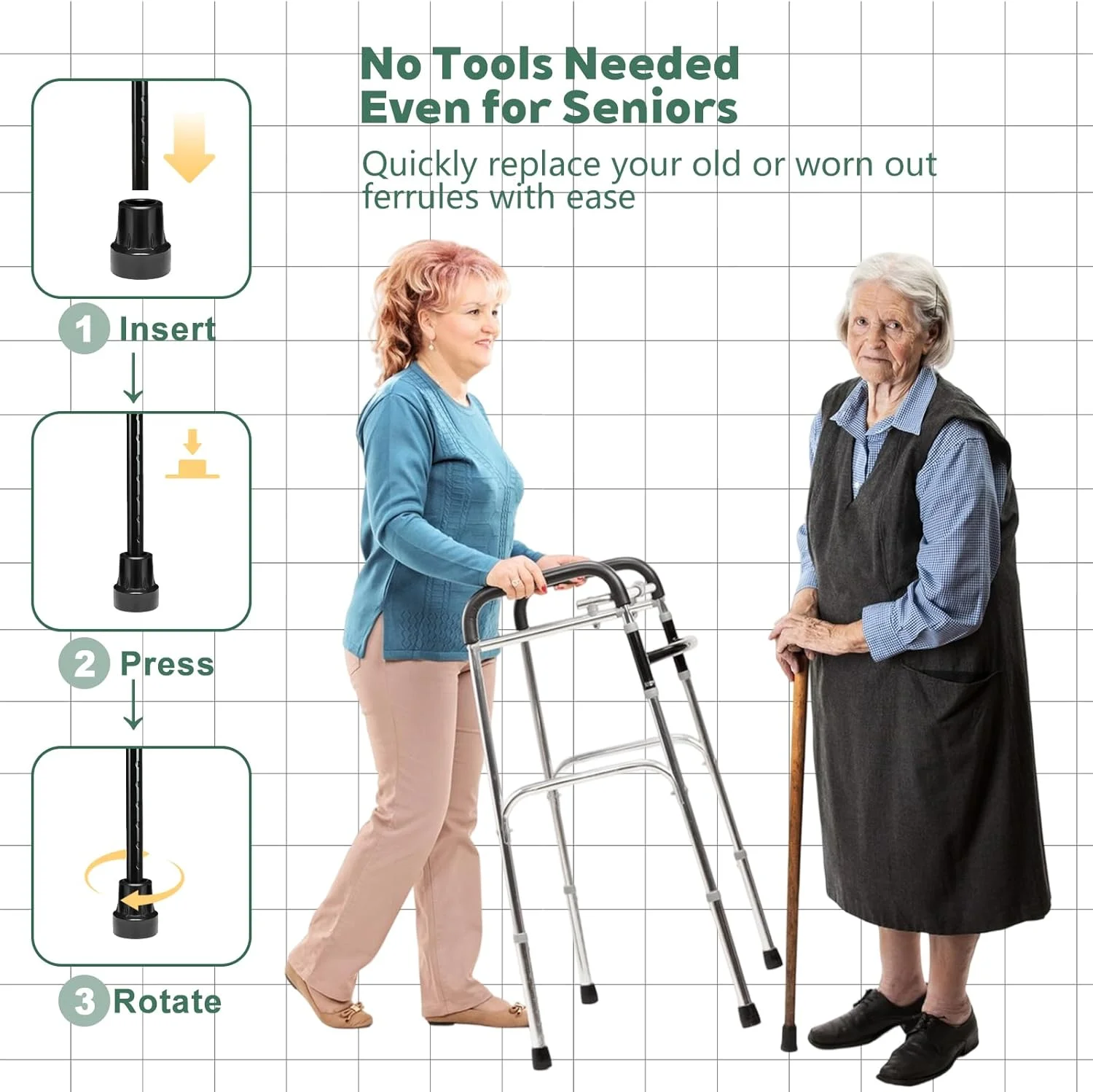 4 عدد سر عصای لاستیکی سنگین برای عصاهای پیاده روی، قطر داخلی 19 میلی متر، نوک عصای جایگزین ضد لغزش، انتهای لاستیکی عصای پیاده روی مشکی برای عصاها و زیر بغل های استاندارد، لوازم جانبی بادوام عصا 4 عدد سر عصای لاستیکی سنگین برای عصاهای پیاده روی، قطر داخلی 19 میلی متر، نوک عصای جایگزین ضد لغزش، انتهای لاستیکی عصای پیاده روی مشکی برای عصاها و زیر بغل های استاندارد، لوازم جانبی بادوام عصا