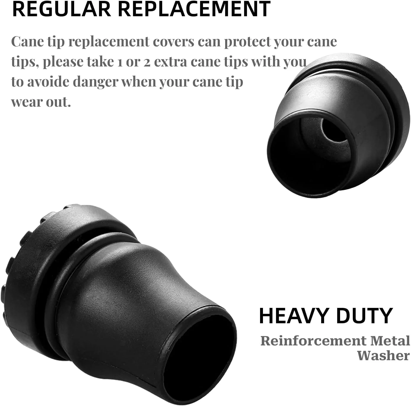 Sliverdew دو عدد نوک عصا 3/4 اینچ، نوک های لاستیکی ضد لغزش و مقاوم برای عصاهای سالمندان، عصا زیر بغل، چوب های پیاده روی و عصای کوهنوردی Sliverdew دو عدد نوک عصا 3/4 اینچ، نوک های لاستیکی ضد لغزش و مقاوم برای عصاهای سالمندان، عصا زیر بغل، چوب های پیاده روی و عصای کوهنوردی