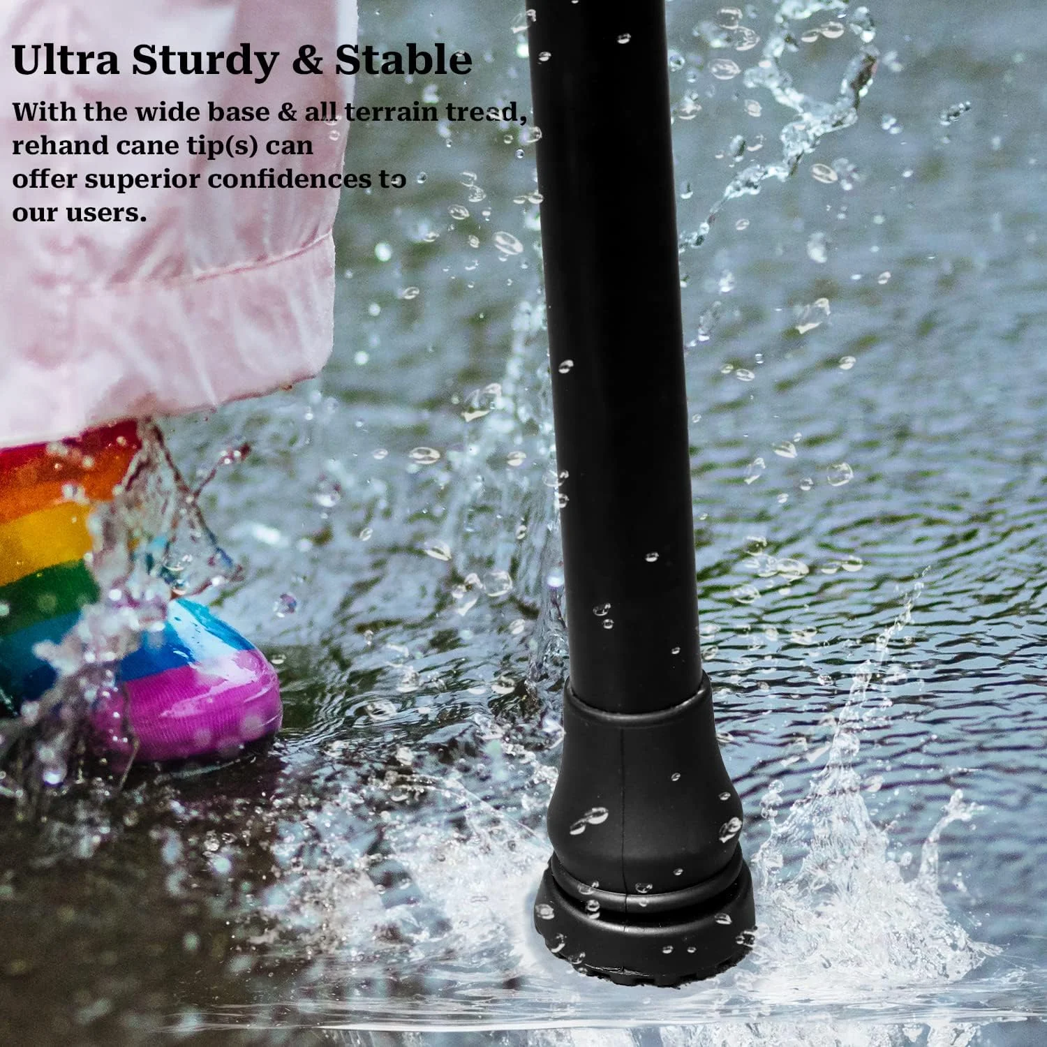 Sliverdew دو عدد نوک عصا 3/4 اینچ، نوک های لاستیکی ضد لغزش و مقاوم برای عصاهای سالمندان، عصا زیر بغل، چوب های پیاده روی و عصای کوهنوردی Sliverdew دو عدد نوک عصا 3/4 اینچ، نوک های لاستیکی ضد لغزش و مقاوم برای عصاهای سالمندان، عصا زیر بغل، چوب های پیاده روی و عصای کوهنوردی