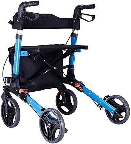 واکر چرخدار سنگین با سبد خرید و صندلی، واکر رولیتور تاشو Drive Medical، کمک های حرکتی پزشکی 4 چرخ با سیستم ترمز دوبل واکر چرخدار سنگین با سبد خرید و صندلی، واکر رولیتور تاشو Drive Medical، کمک های حرکتی پزشکی 4 چرخ با سیستم ترمز دوبل