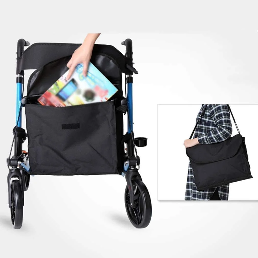 واکر چرخدار سنگین با سبد خرید و صندلی، واکر رولیتور تاشو Drive Medical، کمک های حرکتی پزشکی 4 چرخ با سیستم ترمز دوبل واکر چرخدار سنگین با سبد خرید و صندلی، واکر رولیتور تاشو Drive Medical، کمک های حرکتی پزشکی 4 چرخ با سیستم ترمز دوبل