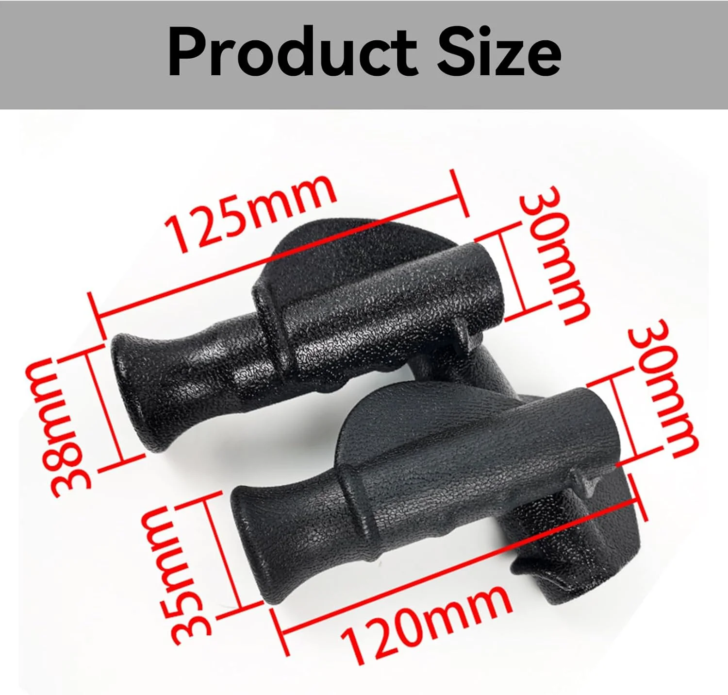 بسته 2 عددی دسته رولیتور، دسته ارگونومیک، قطعات جایگزین رولیتور، دسته واکر 2.2 سانتی متری برای ویلچر رولیتور، لوازم جانبی رولیتور برای افراد مسن، افراد آسیب دیده (12 سانتی متر، راست و چپ)