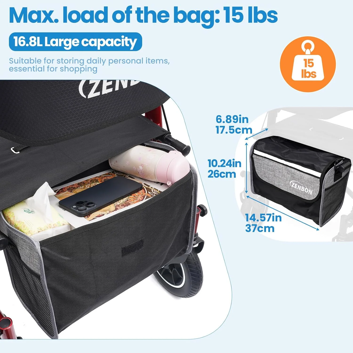 واکر رولیتور برای سالمندان/بزرگسالان، واکر چرخ دار تاشو با صندلی، ظرفیت 150 کیلوگرم، چرخ های 25 سانتی متری، دستگیره ها با قابلیت تنظیم ارتفاع، واکر آلومینیومی سبک و بادوام، پشتی قابل جابجایی 7210 (قرمز) واکر رولیتور برای سالمندان/بزرگسالان، واکر چرخ دار تاشو با صندلی، ظرفیت 150 کیلوگرم، چرخ های 25 سانتی متری، دستگیره ها با قابلیت تنظیم ارتفاع، واکر آلومینیومی سبک و بادوام، پشتی قابل جابجایی 7210 (قرمز)