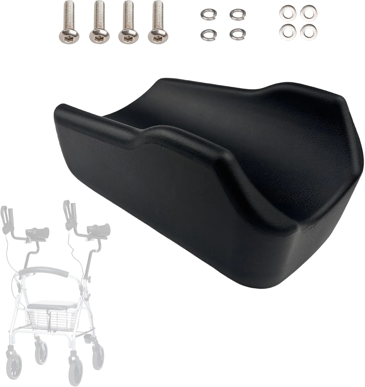 پد زیر بغل رولیتور - لوازم جانبی رولیتور واکر ایستاده، اتصال واکر سکویی، پدهای ساعد جایگزین برای سالمندان، واکر ایستاده و رولیتور ایستاده