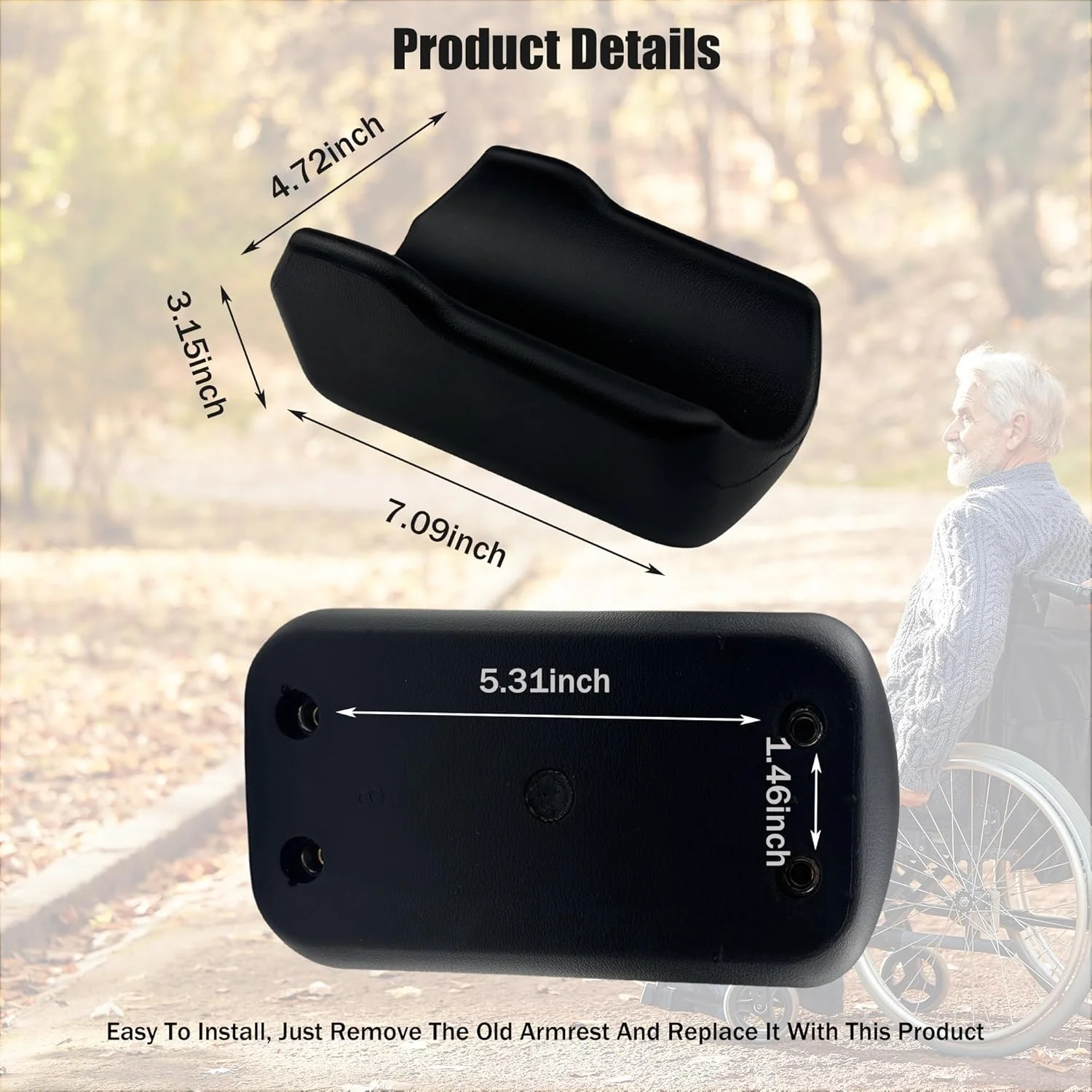 پد زیر بغل رولیتور - لوازم جانبی رولیتور واکر ایستاده، اتصال واکر سکویی، پدهای ساعد جایگزین برای سالمندان، واکر ایستاده و رولیتور ایستاده