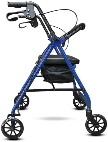 واکر رولیتور Rehamo Rollie STD با ترمز | فریم آلومینیومی بادوام و تاشو | واکر رولیتور قابل تنظیم برای سالمندان | ظرفیت وزنی 120 کیلوگرم - رنگ موجود قرمز تیره واکر رولیتور Rehamo Rollie STD با ترمز | فریم آلومینیومی بادوام و تاشو | واکر رولیتور قابل تنظیم برای سالمندان | ظرفیت وزنی 120 کیلوگرم - رنگ موجود قرمز تیره