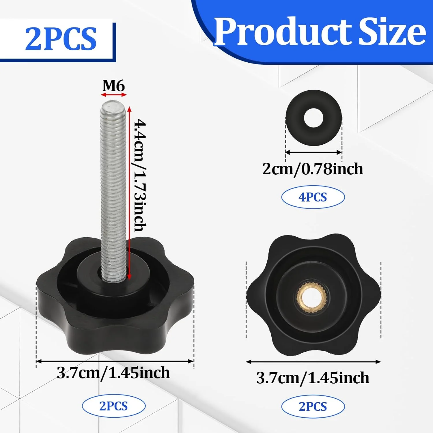 دو بسته دستگیره های تنظیم ارتفاع بازویی واکر رولیتور، لوازم جانبی واکر رولیتور، پیچ تنظیم ارتفاع بازو با دستگیره، پیچ و مهره های M6 T برای اتصال واکر دو بسته دستگیره های تنظیم ارتفاع بازویی واکر رولیتور، لوازم جانبی واکر رولیتور، پیچ تنظیم ارتفاع بازو با دستگیره، پیچ و مهره های M6 T برای اتصال واکر