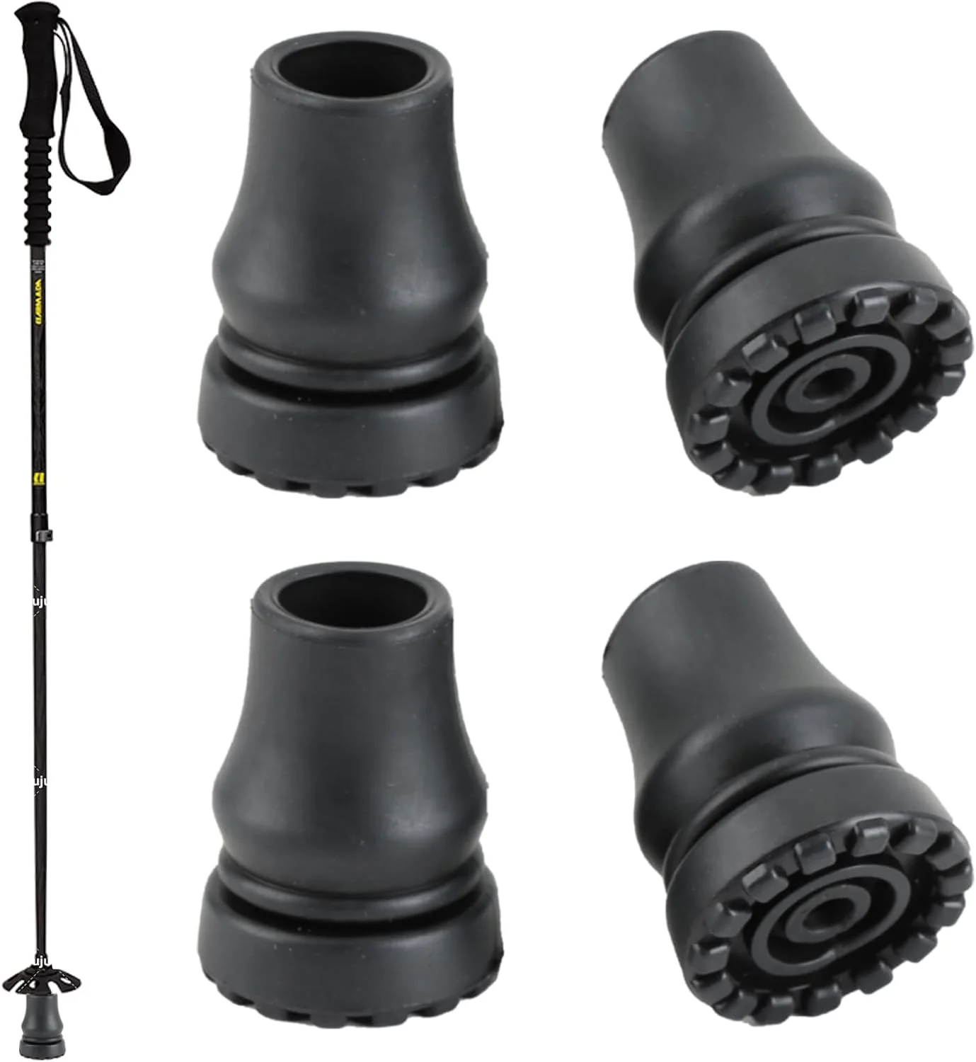 ته پایه عصا 19 میلیمتری، لاستیکی، 4 عددی، مقاوم و ضد لغزش، سری تعویضی استاندارد برای عصاهای تاشو، لوازم جانبی عصا برای عصا، چوب زیر بغل، چوب کوهنوردی، سالمندان، مشکی ته پایه عصا 19 میلیمتری، لاستیکی، 4 عددی، مقاوم و ضد لغزش، سری تعویضی استاندارد برای عصاهای تاشو، لوازم جانبی عصا برای عصا، چوب زیر بغل، چوب کوهنوردی، سالمندان، مشکی