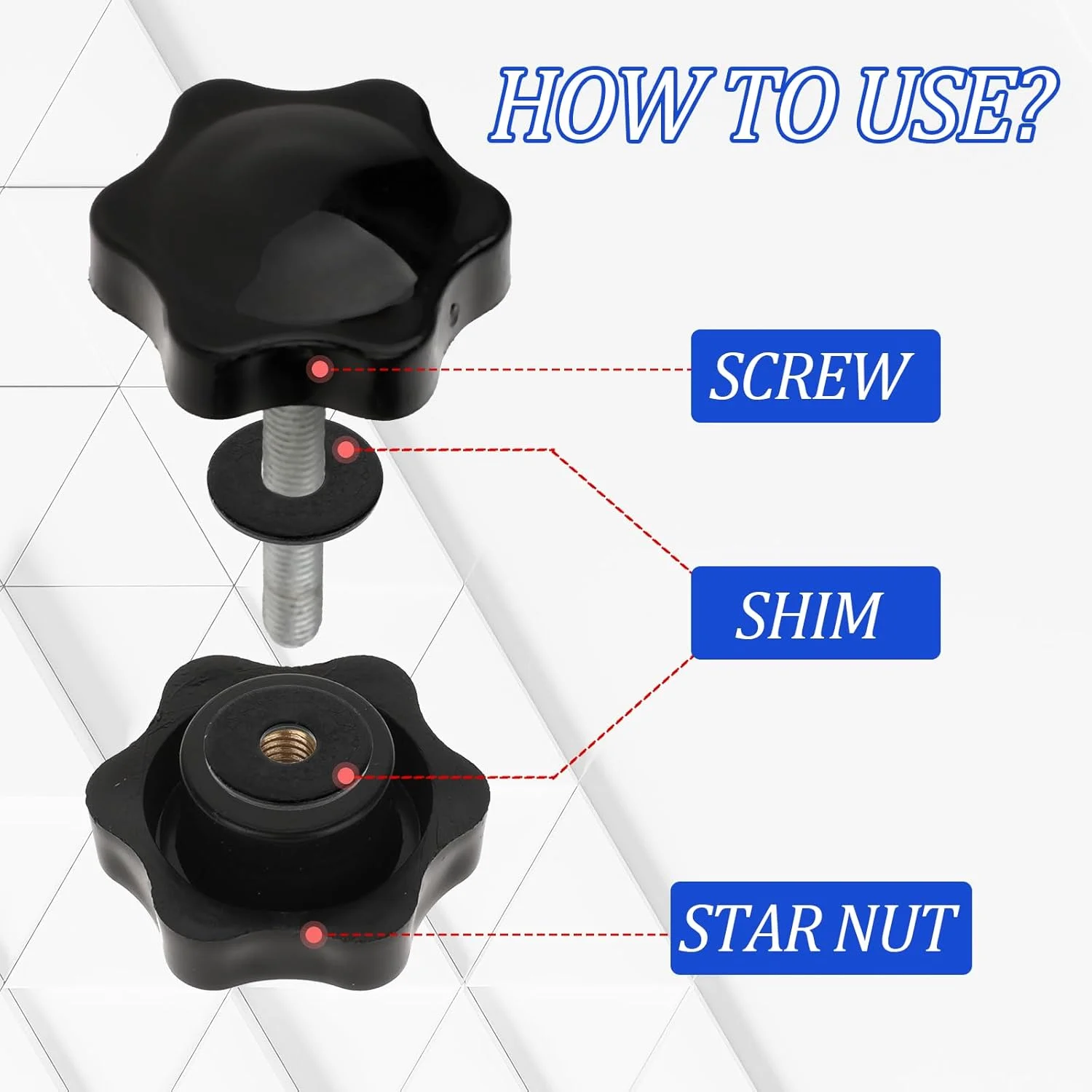 دو بسته دستگیره های تنظیم ارتفاع بازویی واکر رولیتور، لوازم جانبی واکر رولیتور، پیچ تنظیم ارتفاع بازو با دستگیره، پیچ و مهره های M6 T برای اتصال واکر دو بسته دستگیره های تنظیم ارتفاع بازویی واکر رولیتور، لوازم جانبی واکر رولیتور، پیچ تنظیم ارتفاع بازو با دستگیره، پیچ و مهره های M6 T برای اتصال واکر