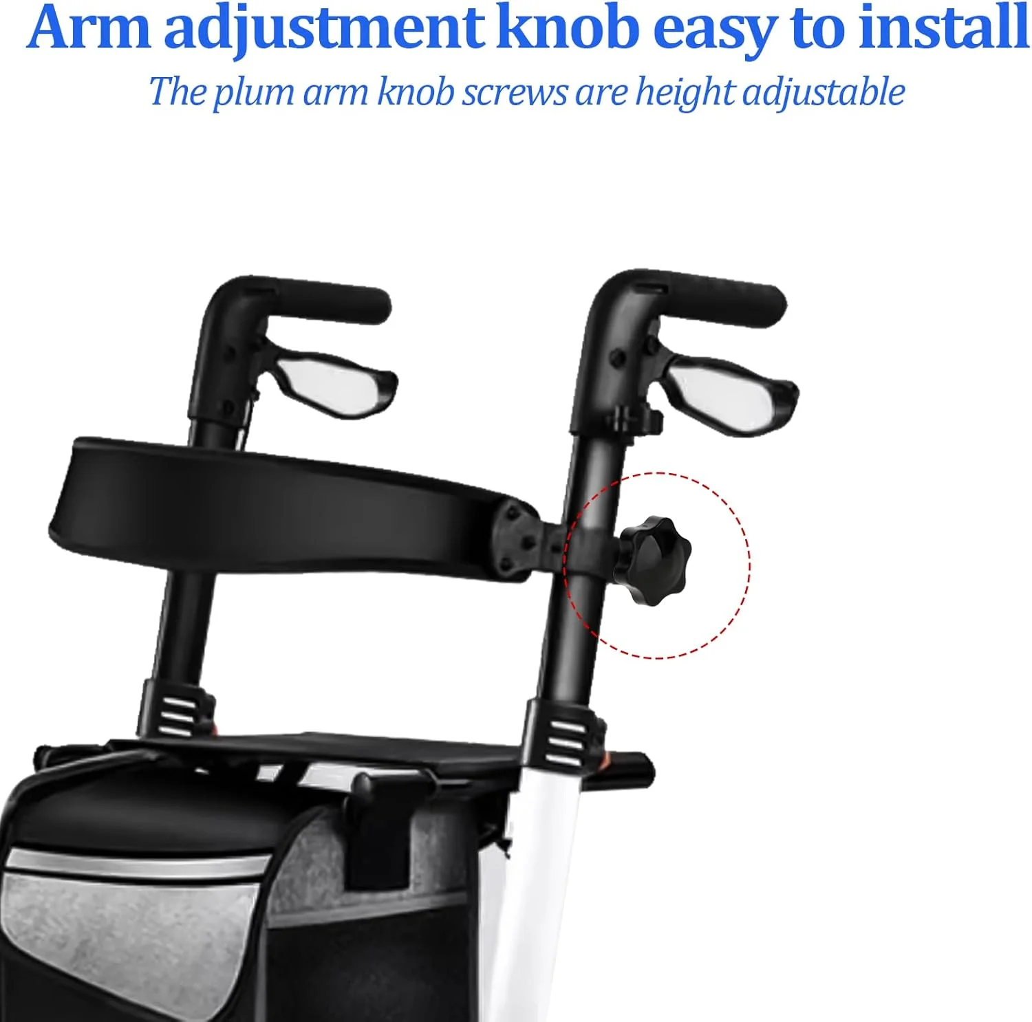 دو بسته دستگیره های تنظیم ارتفاع بازویی واکر رولیتور، لوازم جانبی واکر رولیتور، پیچ تنظیم ارتفاع بازو با دستگیره، پیچ و مهره های M6 T برای اتصال واکر دو بسته دستگیره های تنظیم ارتفاع بازویی واکر رولیتور، لوازم جانبی واکر رولیتور، پیچ تنظیم ارتفاع بازو با دستگیره، پیچ و مهره های M6 T برای اتصال واکر