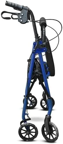 واکر رولیتور Rehamo Rollie STD با ترمز | فریم آلومینیومی بادوام و تاشو | واکر رولیتور قابل تنظیم برای سالمندان | ظرفیت وزنی 120 کیلوگرم - رنگ موجود قرمز تیره واکر رولیتور Rehamo Rollie STD با ترمز | فریم آلومینیومی بادوام و تاشو | واکر رولیتور قابل تنظیم برای سالمندان | ظرفیت وزنی 120 کیلوگرم - رنگ موجود قرمز تیره