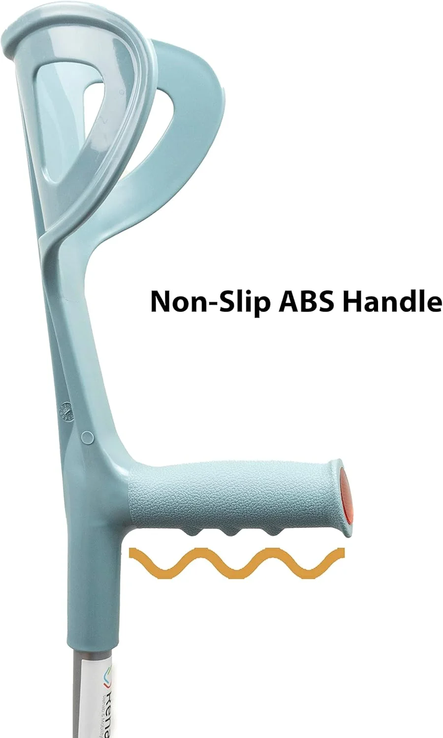 عصا زیر بغل سبک رِهامو برای سالمندان، معلولین، افراد مسن و بزرگسالان | عصای معلولیتی آلیاژ آلومینیوم قابل تنظیم | راحت ترین عصای حرکتی با تنظیم ارتفاع - 1 جفت