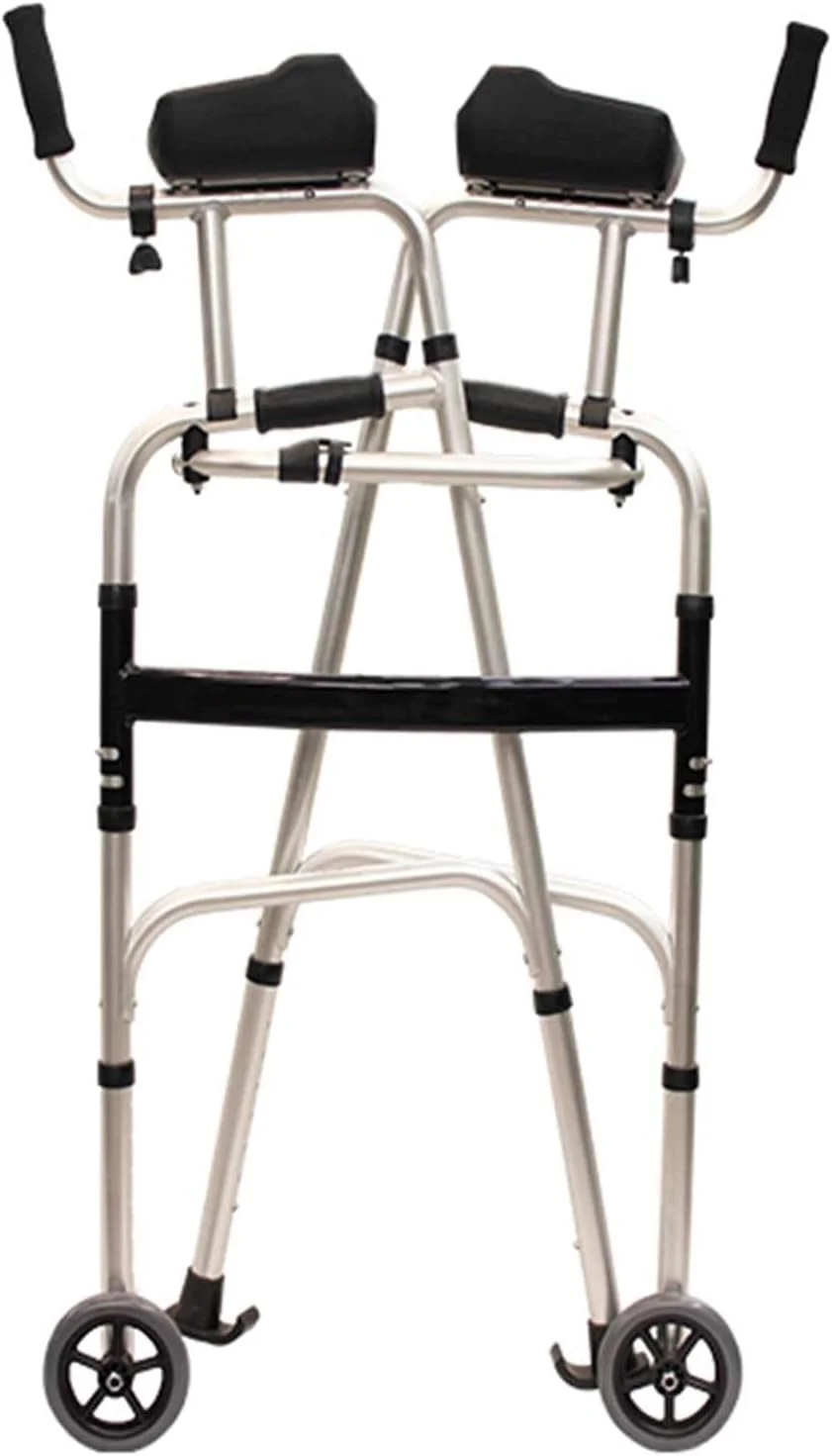 واکر رِهامو با پشتیبانی از ساعد | واکر تاشو و مقاوم برای سالمندان، بزرگسالان، افراد مسن، معلولان و افراد ناتوان | آلومینیومی و قابل تنظیم ارتفاع برای استفاده در داخل و خارج از منزل واکر رِهامو با پشتیبانی از ساعد | واکر تاشو و مقاوم برای سالمندان، بزرگسالان، افراد مسن، معلولان و افراد ناتوان | آلومینیومی و قابل تنظیم ارتفاع برای استفاده در داخل و خارج از منزل