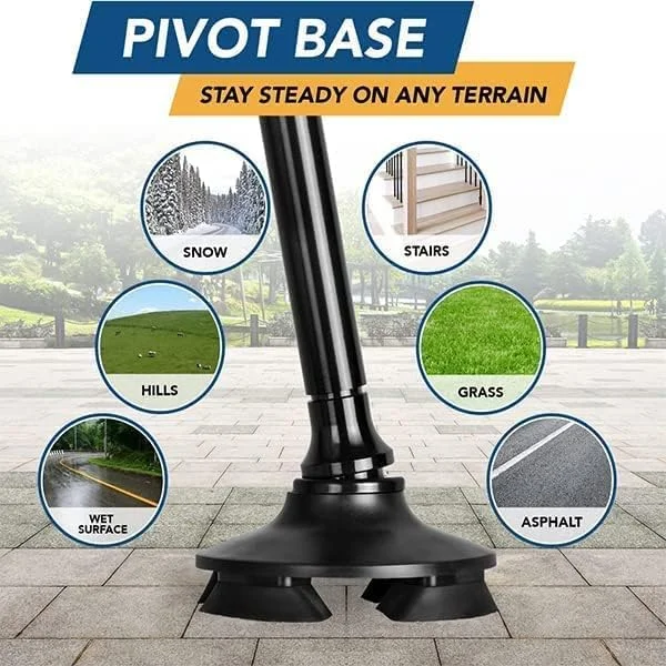 عصای همه کاره رِهامو مدل Freedom Edition | عصای آلومینیومی تاشو و قابل تنظیم برای معلولین، بزرگسالان، سالمندان و افراد مسن | مناسب فضای داخلی و خارجی | وسیله کمکی پیاده روی | عصای پیاده روی مردانه و زنانه عصای همه کاره رِهامو مدل Freedom Edition | عصای آلومینیومی تاشو و قابل تنظیم برای معلولین، بزرگسالان، سالمندان و افراد مسن | مناسب فضای داخلی و خارجی | وسیله کمکی پیاده روی | عصای پیاده روی مردانه و زنانه