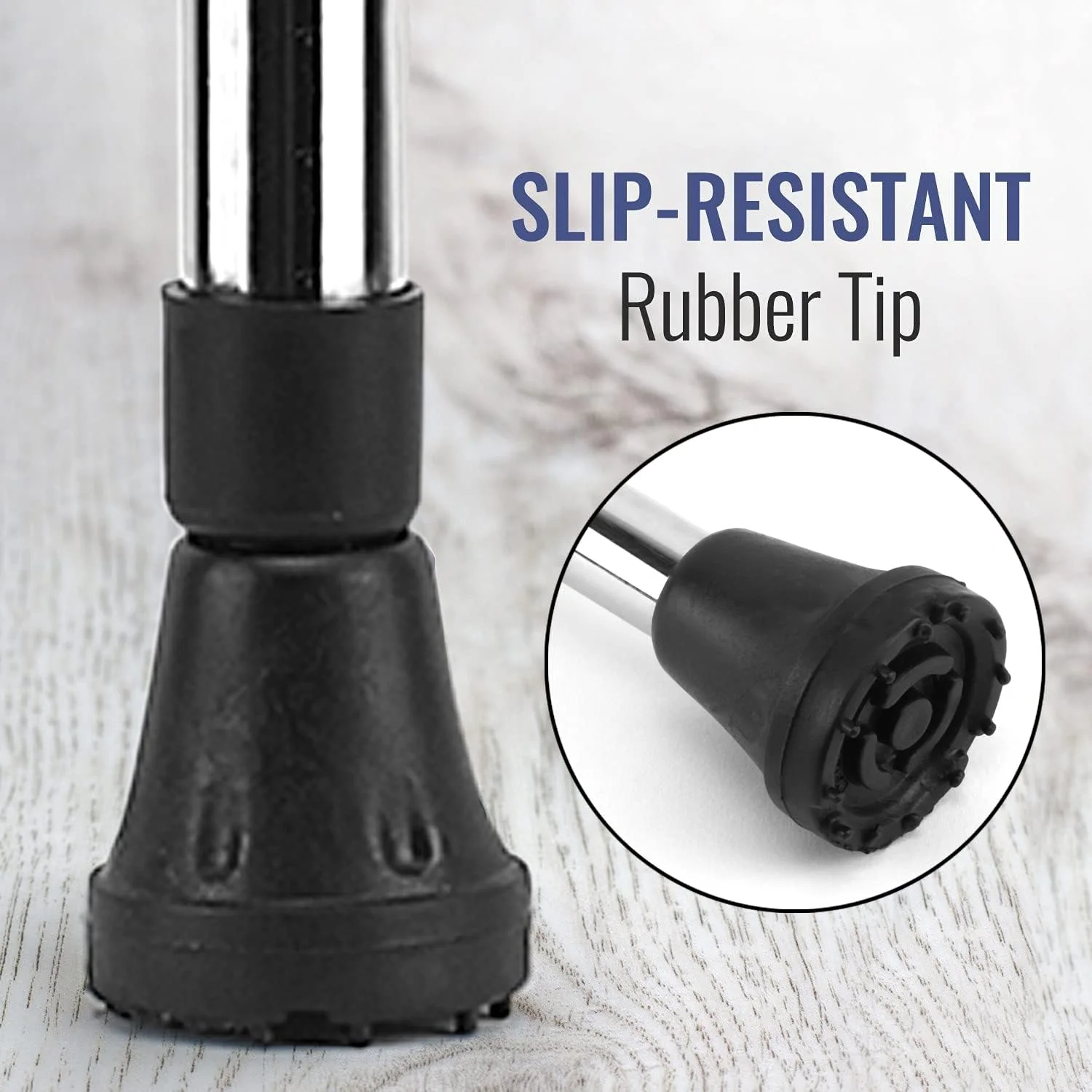 عصای پیاده روی RCSP با ارتفاع قابل تنظیم برای افراد مسن، عصای پیاده روی سنگین و بادوام با پایه لاستیکی ضد لغزش و دسته راحت | عصای تعادل قابل حمل برای مردان و زنان، نقره ای شیک عصای پیاده روی RCSP با ارتفاع قابل تنظیم برای افراد مسن، عصای پیاده روی سنگین و بادوام با پایه لاستیکی ضد لغزش و دسته راحت | عصای تعادل قابل حمل برای مردان و زنان، نقره ای شیک