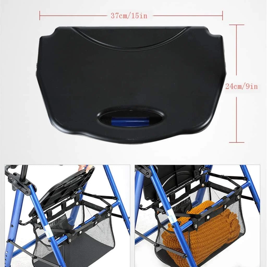 عصا زیر بغل QIVGXBO Leunlee، واکر رولیتور آلومینیومی با پشتی تاشو و قابل جابجایی، صندلی پد دار، چرخ های 6 اینچی (15 سانتی متری)، ارتفاع دسته و صندلی قابل تنظیم - آبی عصا زیر بغل QIVGXBO Leunlee، واکر رولیتور آلومینیومی با پشتی تاشو و قابل جابجایی، صندلی پد دار، چرخ های 6 اینچی (15 سانتی متری)، ارتفاع دسته و صندلی قابل تنظیم - آبی