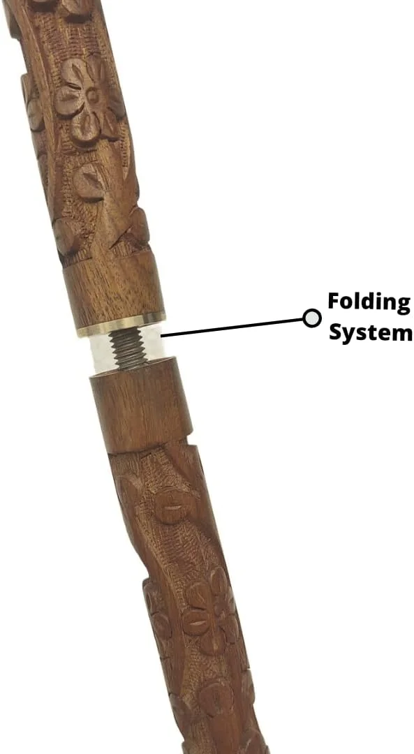 عصای پیاده روی چوبی Prime Art با دسته برنجی، هدیه سلطنتی برای مردان و زنان، طراحی چوبی دست ساز، هدیه برای استفاده روزمره، بهترین هدیه (دسته (C)) عصای پیاده روی چوبی Prime Art با دسته برنجی، هدیه سلطنتی برای مردان و زنان، طراحی چوبی دست ساز، هدیه برای استفاده روزمره، بهترین هدیه (دسته (C))