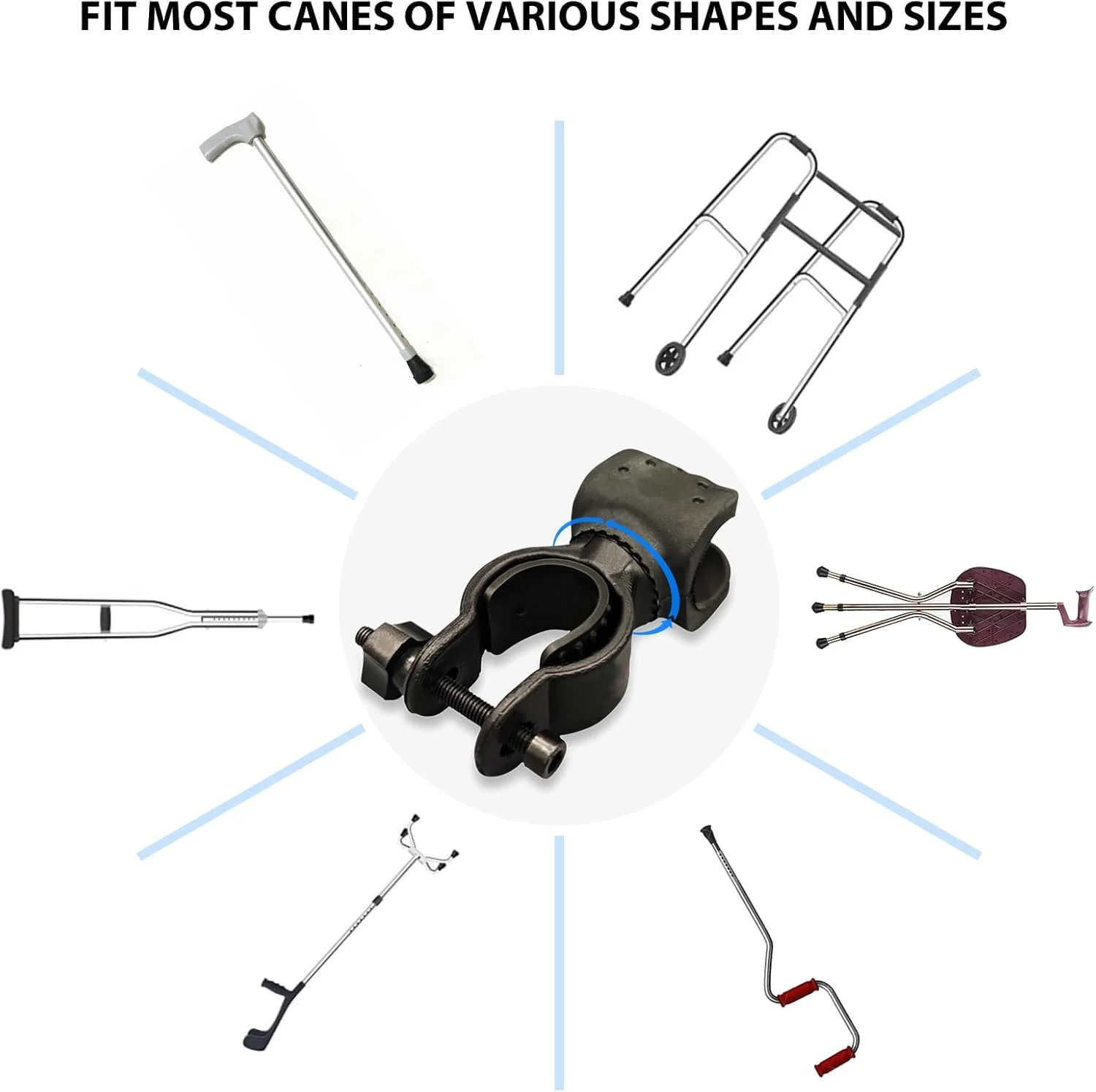 نگهدارنده عصا پی وی تی اینترنشنال بسته 2 عددی، نگهدارنده عصا ویلچر، نگهدارنده عصا برای اسکوتر حرکتی برای سالمندان، ویلچرها، اسکوترهای برقی، دوچرخه های کوهستانی نگهدارنده عصا پی وی تی اینترنشنال بسته 2 عددی، نگهدارنده عصا ویلچر، نگهدارنده عصا برای اسکوتر حرکتی برای سالمندان، ویلچرها، اسکوترهای برقی، دوچرخه های کوهستانی