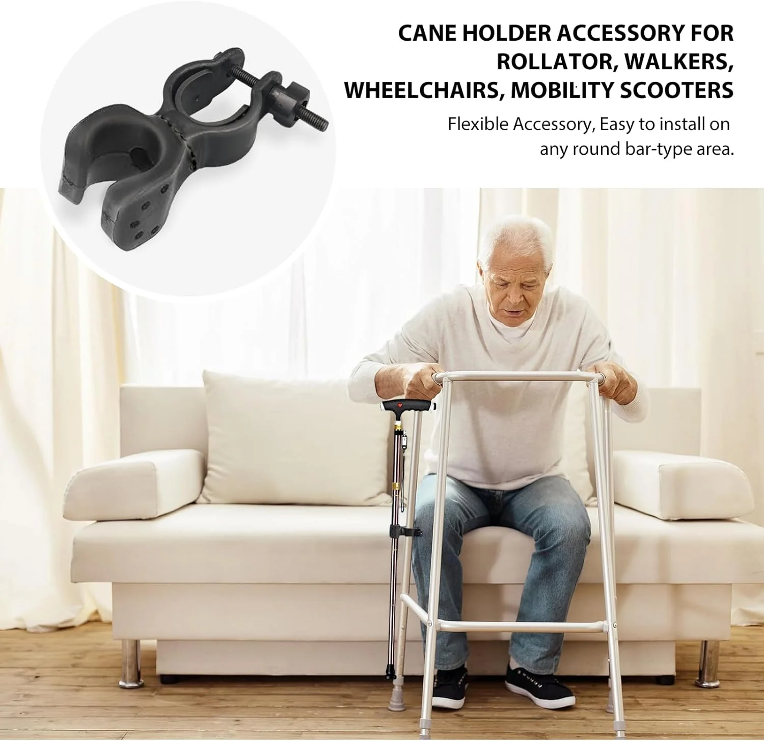 نگهدارنده عصا پی وی تی اینترنشنال بسته 2 عددی، نگهدارنده عصا ویلچر، نگهدارنده عصا برای اسکوتر حرکتی برای سالمندان، ویلچرها، اسکوترهای برقی، دوچرخه های کوهستانی نگهدارنده عصا پی وی تی اینترنشنال بسته 2 عددی، نگهدارنده عصا ویلچر، نگهدارنده عصا برای اسکوتر حرکتی برای سالمندان، ویلچرها، اسکوترهای برقی، دوچرخه های کوهستانی