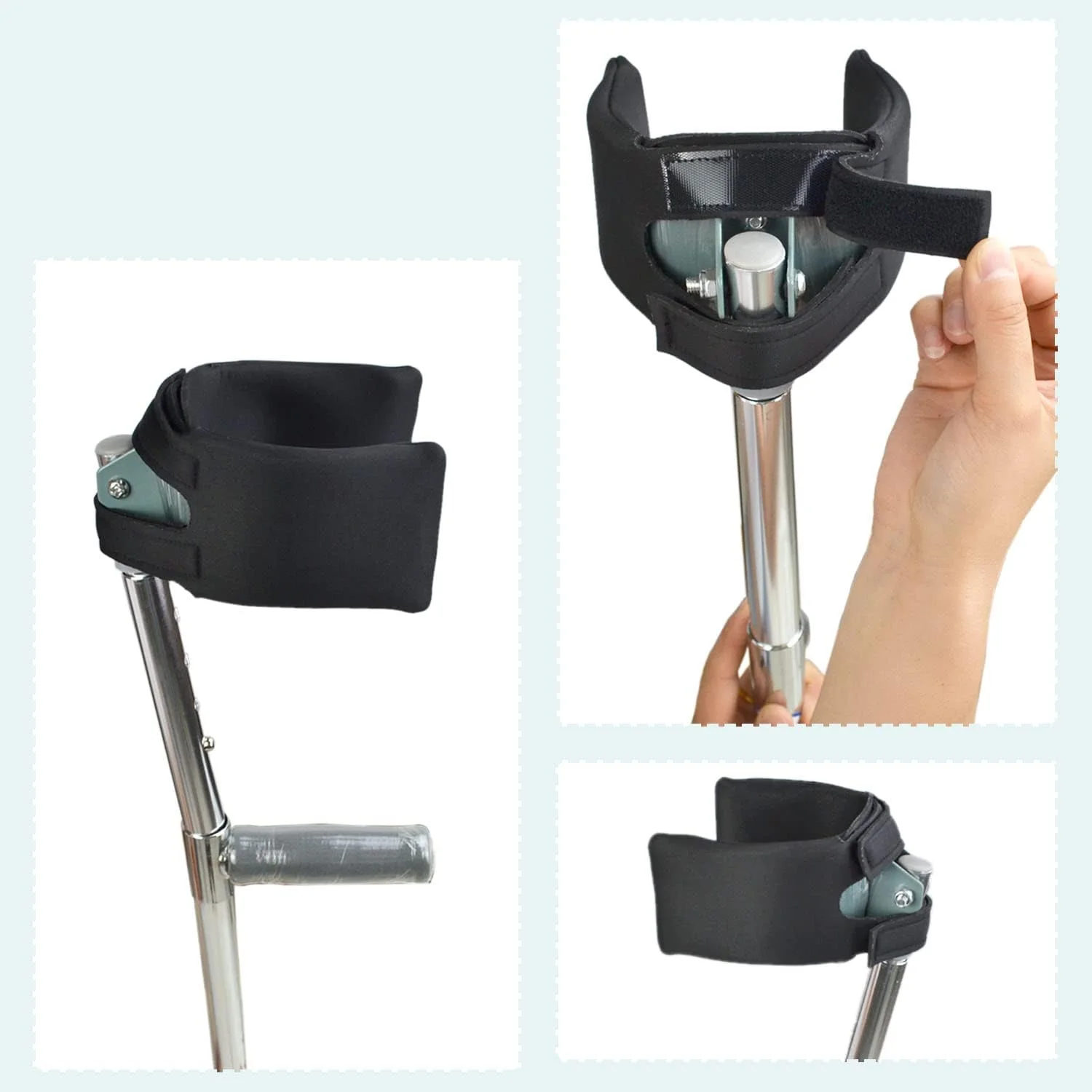 rainbowstar یک جفت روکش پد عصای زیر بغل قابل شستشو، لوازم جانبی عصای زیر بغل نرم و تنفسی، افزایش راحتی در هنگام راه رفتن rainbowstar یک جفت روکش پد عصای زیر بغل قابل شستشو، لوازم جانبی عصای زیر بغل نرم و تنفسی، افزایش راحتی در هنگام راه رفتن