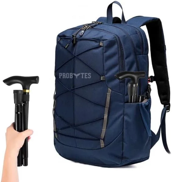 عصای تاشو ProBytes - عصای پیاده روی ارگونومیک و شیک. ارتفاع قابل تنظیم 82-92 سانتی متر، بدنه آلیاژ فلزی، پایه لاستیکی ضد لغزش، دسته دربی با گرفتن آسان، کمک حرکتی 4 تایی، تاشو عصای تاشو ProBytes - عصای پیاده روی ارگونومیک و شیک. ارتفاع قابل تنظیم 82-92 سانتی متر، بدنه آلیاژ فلزی، پایه لاستیکی ضد لغزش، دسته دربی با گرفتن آسان، کمک حرکتی 4 تایی، تاشو