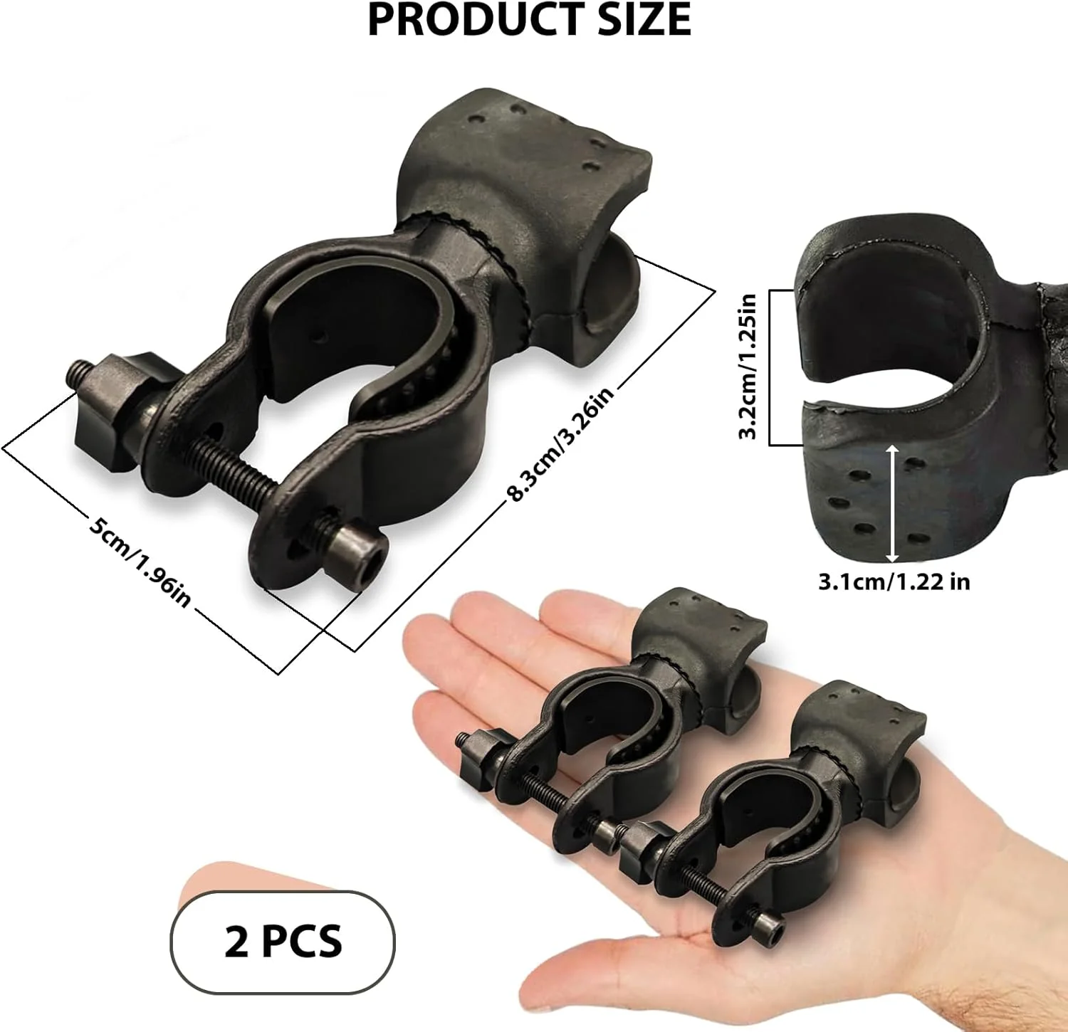 نگهدارنده عصا پی وی تی اینترنشنال بسته 2 عددی، نگهدارنده عصا ویلچر، نگهدارنده عصا برای اسکوتر حرکتی برای سالمندان، ویلچرها، اسکوترهای برقی، دوچرخه های کوهستانی نگهدارنده عصا پی وی تی اینترنشنال بسته 2 عددی، نگهدارنده عصا ویلچر، نگهدارنده عصا برای اسکوتر حرکتی برای سالمندان، ویلچرها، اسکوترهای برقی، دوچرخه های کوهستانی