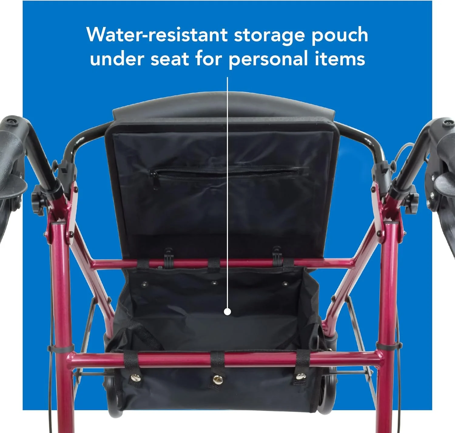 رولیتور آلومینیومی نوجوانان پروبیسیکس با چرخ های 6 اینچی، ظرفیت وزن 250 پوند، رنگ بورگاندی رولیتور آلومینیومی نوجوانان پروبیسیکس با چرخ های 6 اینچی، ظرفیت وزن 250 پوند، رنگ بورگاندی