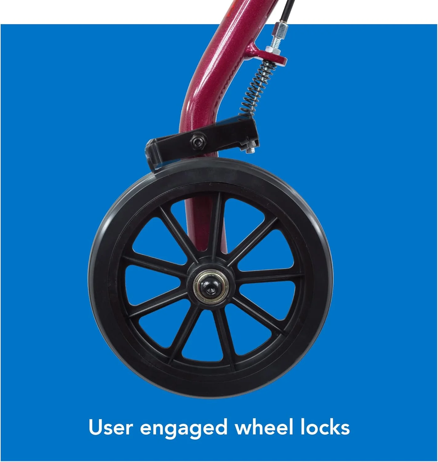 رولیتور آلومینیومی نوجوانان پروبیسیکس با چرخ های 6 اینچی، ظرفیت وزن 250 پوند، رنگ بورگاندی رولیتور آلومینیومی نوجوانان پروبیسیکس با چرخ های 6 اینچی، ظرفیت وزن 250 پوند، رنگ بورگاندی