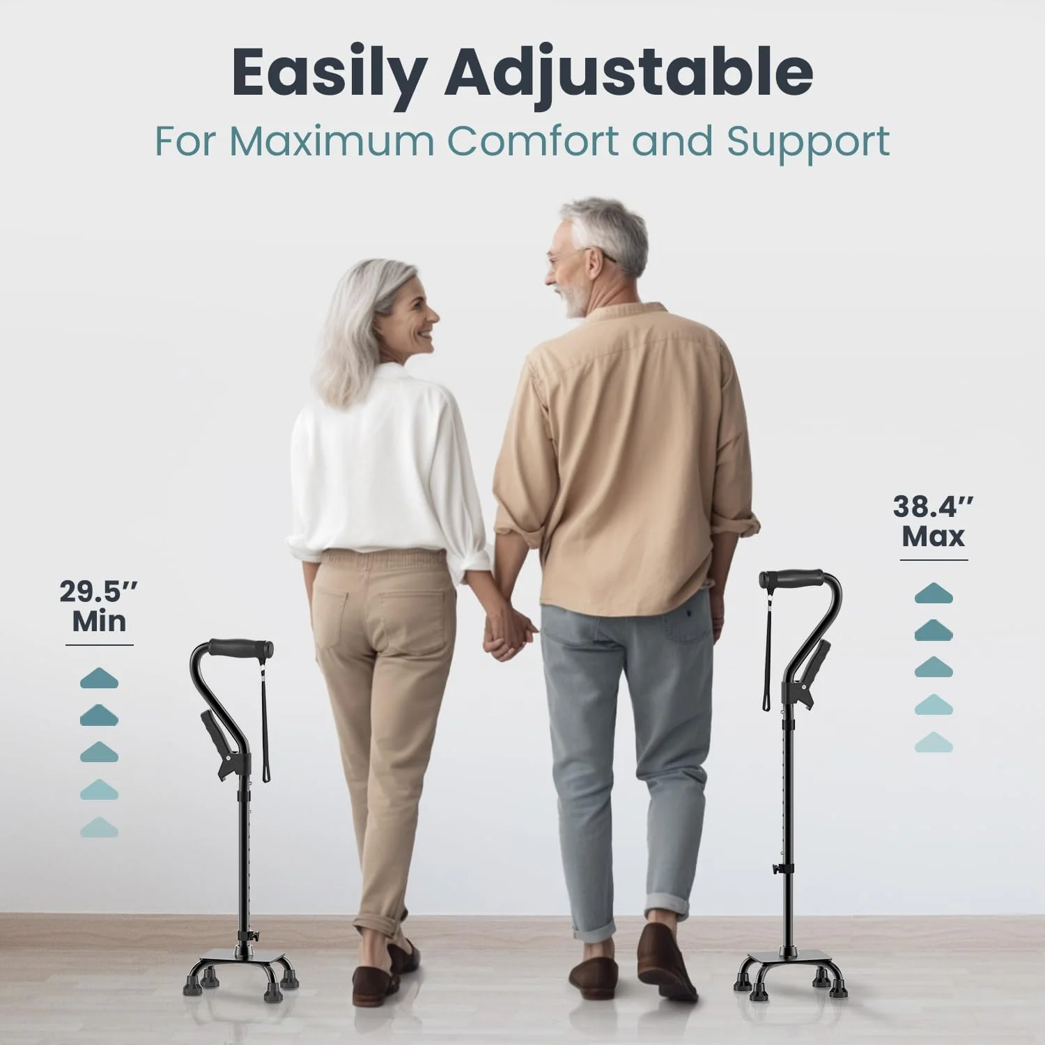 عصای چهار پایه PELEGON (136 کیلوگرم) - عصای پیاده روی قابل تنظیم با پایه بزرگ 4 شاخه برای تعادل و ثبات بیشتر، عصای پیاده روی برای سالمندان، عصای پیاده روی برای مردان و زنان، عصای پیاده روی (مشکی) عصای چهار پایه PELEGON (136 کیلوگرم) - عصای پیاده روی قابل تنظیم با پایه بزرگ 4 شاخه برای تعادل و ثبات بیشتر، عصای پیاده روی برای سالمندان، عصای پیاده روی برای مردان و زنان، عصای پیاده روی (مشکی)