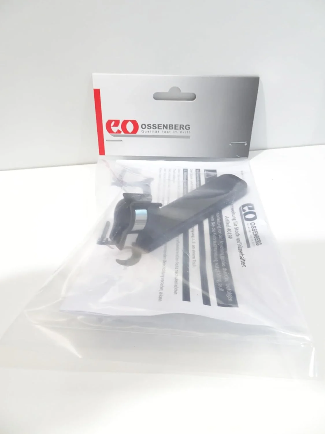 نگهدارنده عصای بازتابنده اوسنبرگ – مشکی/نارنجی سیگنال – لوازم جانبی برای عصا و وسایل کمکی حرکتی – نگهدارنده عصا برای عصا و وسایل کمکی حرکتی – ساخت آلمان