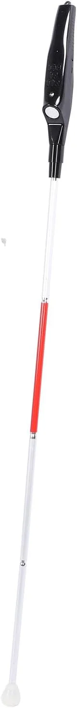 عصای پیاده روی نابینایان، عصای الکترونیکی تاشو با فیلم بازتابنده قرمز برای تشخیص موانع مناسب برای استفاده در فضای باز