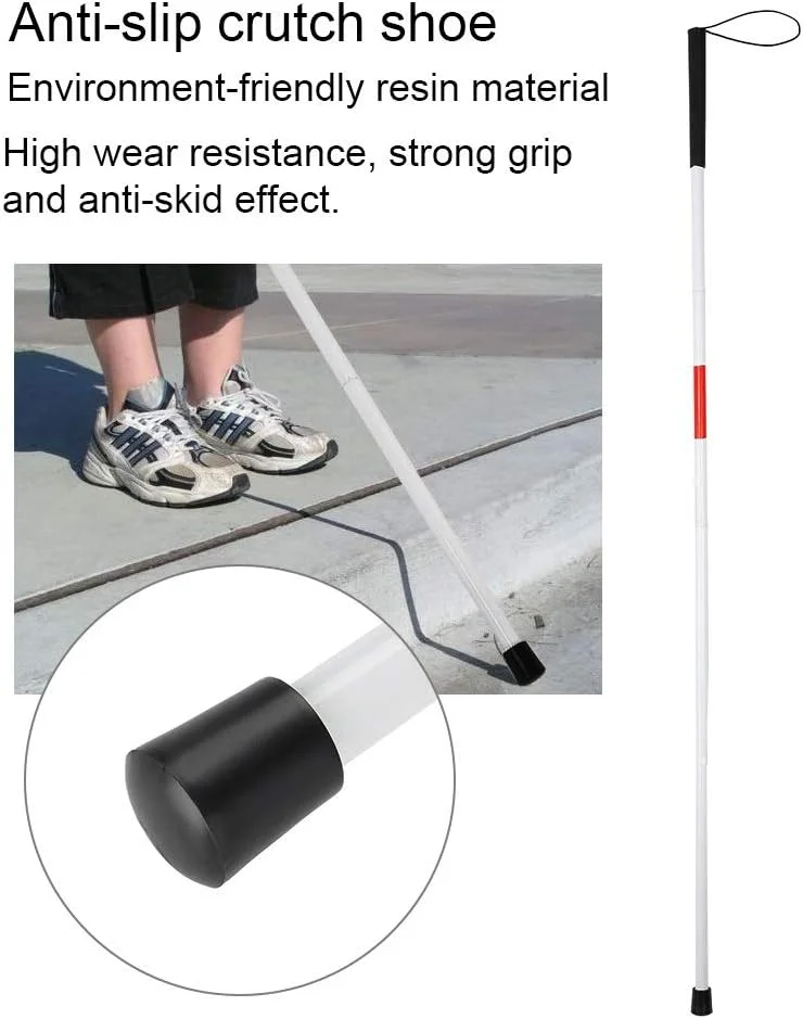 عصای تاشو و جمع‌شونده نیکو برای افراد نابینا، عصای سفید و قرمز، عصای بلند تاشو برای تحرک، عصای بازتابنده برای افراد نابینا و کم بینا