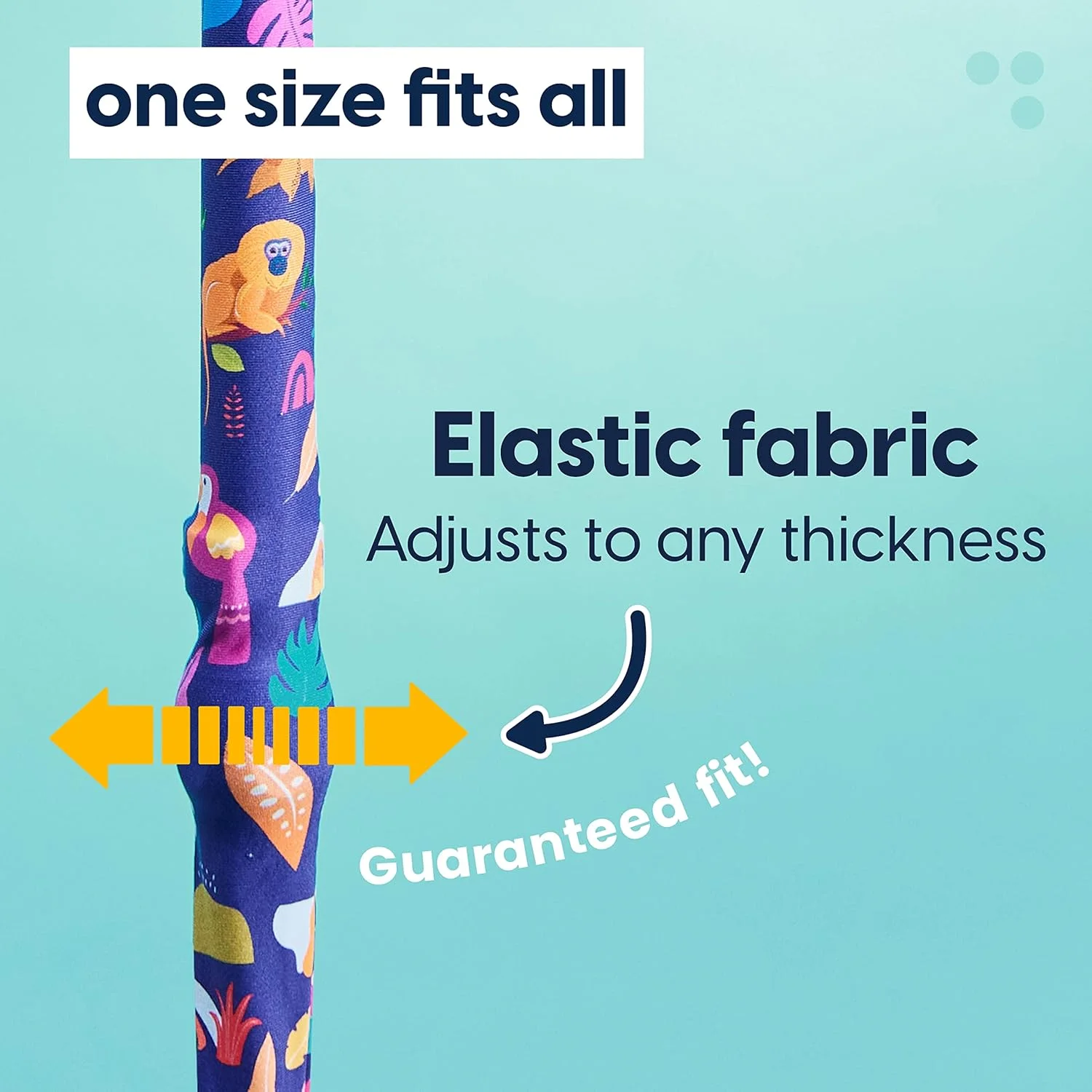 myCover Flowers - بسته 2 عددی - روکش شیک برای عصا و چوب دستی، مناسب برای همه عصاها و چوب دستی ها، پارچه کشی، قابل شستشو myCover Flowers - بسته 2 عددی - روکش شیک برای عصا و چوب دستی، مناسب برای همه عصاها و چوب دستی ها، پارچه کشی، قابل شستشو