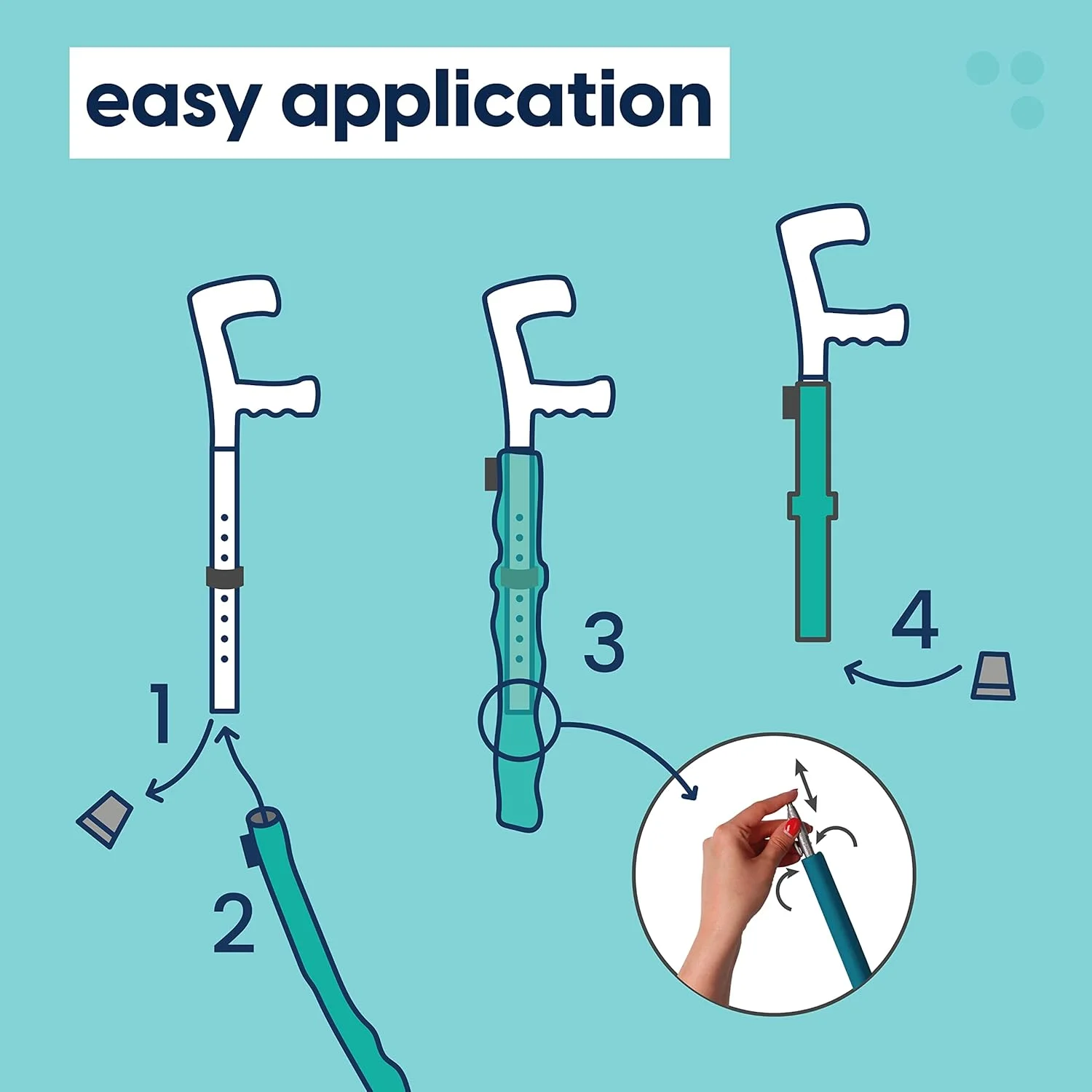 myCover Flowers - بسته 2 عددی - روکش شیک برای عصا و چوب دستی، مناسب برای همه عصاها و چوب دستی ها، پارچه کشی، قابل شستشو myCover Flowers - بسته 2 عددی - روکش شیک برای عصا و چوب دستی، مناسب برای همه عصاها و چوب دستی ها، پارچه کشی، قابل شستشو