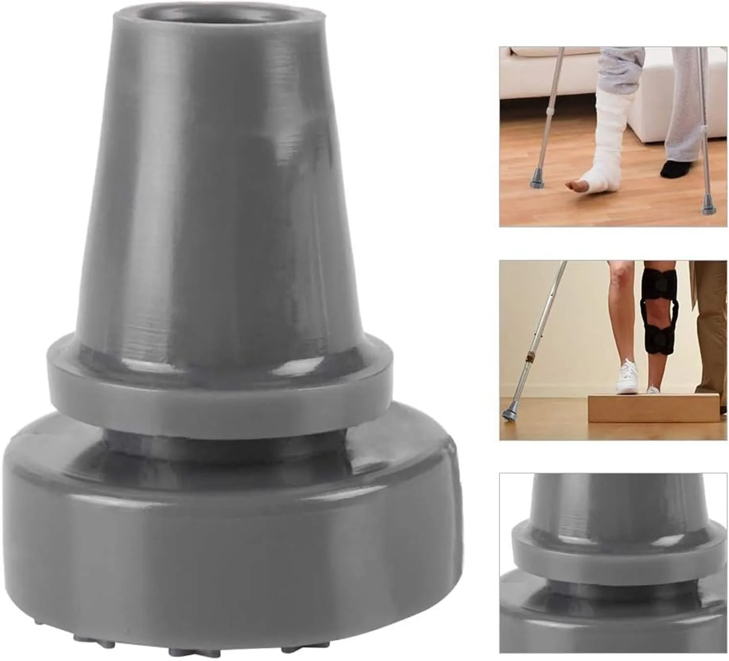 پد لاستیکی عصا mumisuto، پد لاستیکی ضد لغزش با قابلیت چرخش 360 درجه برای عصا