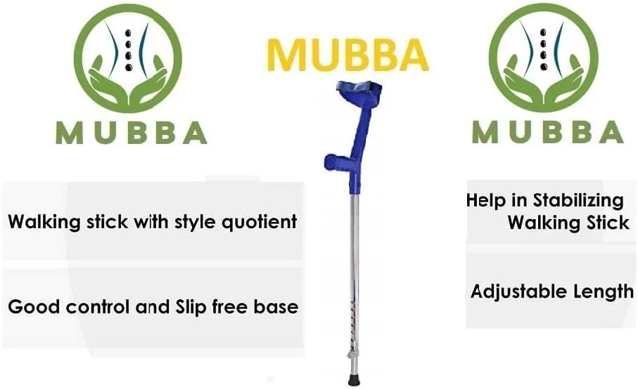 عصا و آرنجی پیاده روی MUBBA برای پشتیبانی در راه رفتن عصا و آرنجی پیاده روی MUBBA برای پشتیبانی در راه رفتن