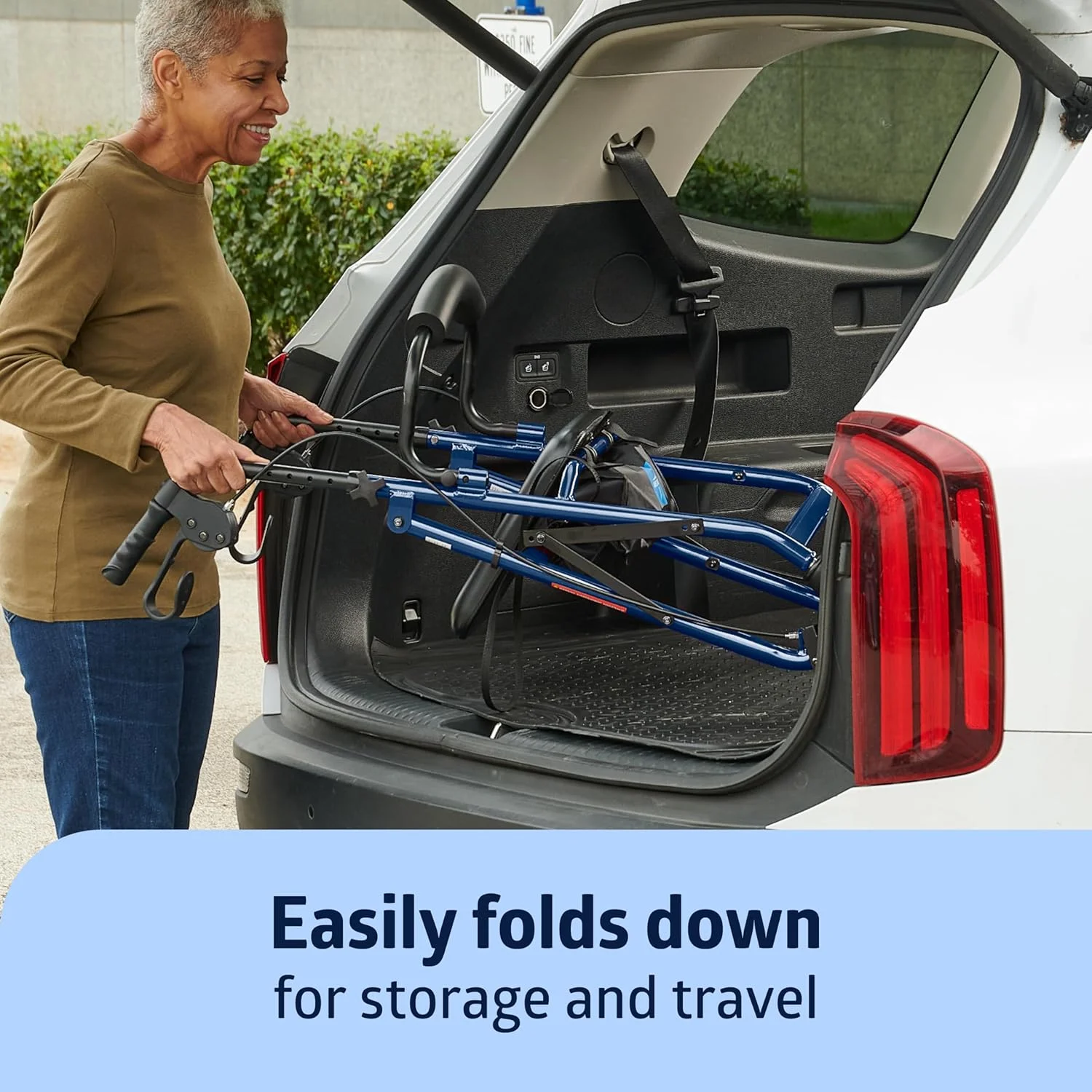 رولیتور آلومینیومی مدل Medline با صندلی، آبی، ظرفیت وزنی 113 کیلوگرم، سبک وزن، چرخ های 6 اینچی، تاشو، دسته های قابل تنظیم، واکر چرخ دار برای سالمندان رولیتور آلومینیومی مدل Medline با صندلی، آبی، ظرفیت وزنی 113 کیلوگرم، سبک وزن، چرخ های 6 اینچی، تاشو، دسته های قابل تنظیم، واکر چرخ دار برای سالمندان